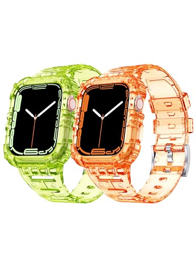 Fluorescent Green+Crystal Orange