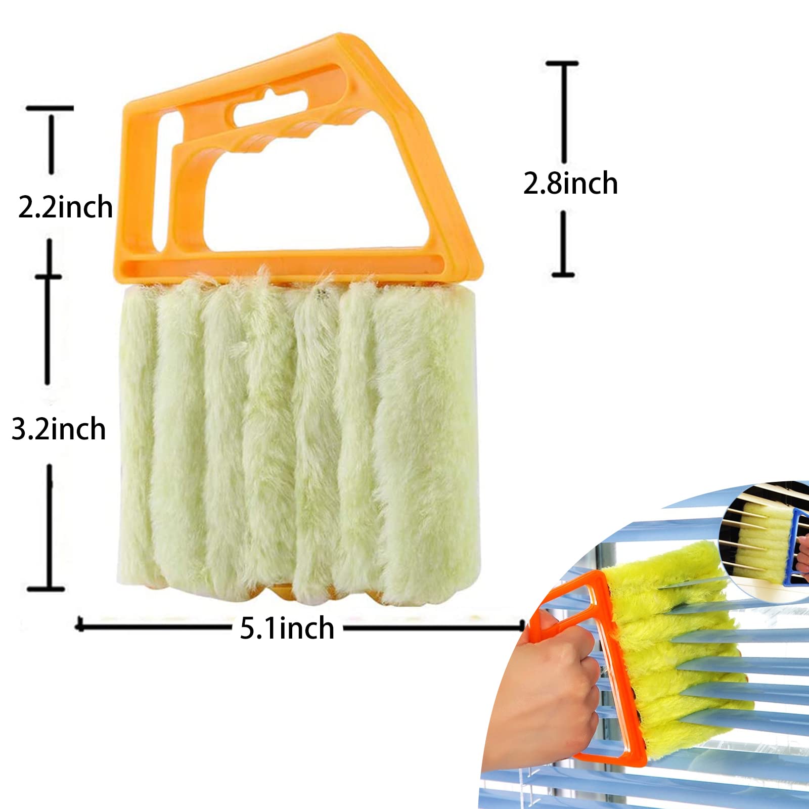 Window Blind Cleaner Duster Brush - Multi-Purpose Cleaning Tool for Blinds, Air Conditioners, and Household Dust - Perfect for Home, Office, and Car Cleaning