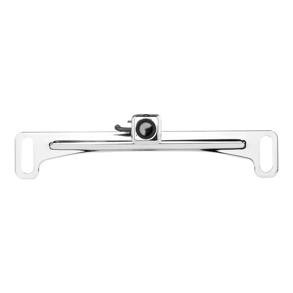 DS18 RCNLP/SL Silver License Plate Backup Camera - Waterproof, LED Night Vision, Full Color Reverse Camera for Cars, Trucks & SUVs | Easy Parking Guide & Safe Night Driving