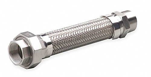 Flexible Metal Hose 24 Inch Length x 3/4 Inch Diameter - 321 Stainless Steel Corrosion Resistant for Plumbing, Gas Lines & Industrial Applications - Hose Master GM075SHMU240