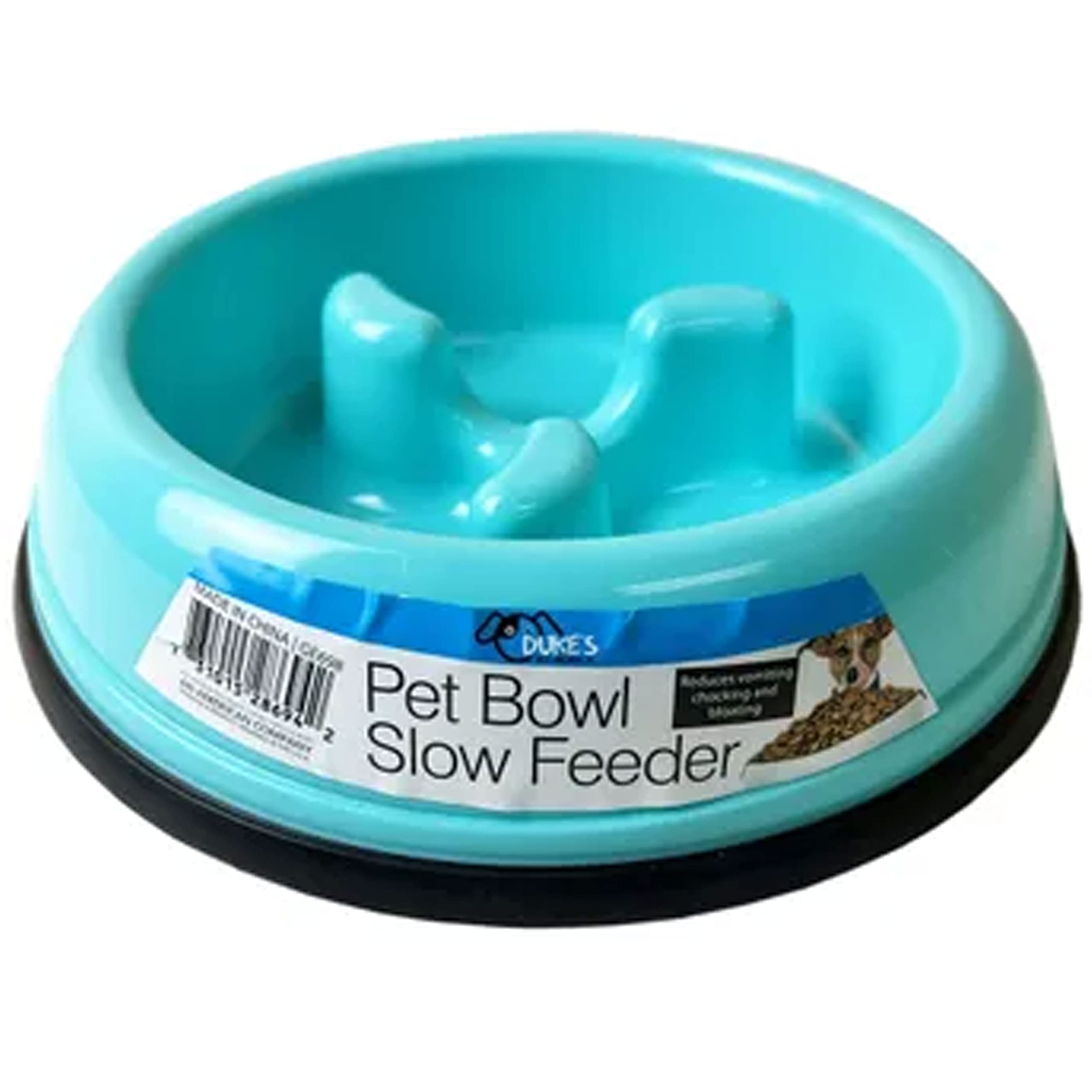 Slow Feeder Dog Bowl - Anti Bloat & No Gulp Design for Puppies & Cats - Interactive Pet Feeding Bowl for Fast Eaters - Perfect for Mealtime Enrichment & Digestive Health