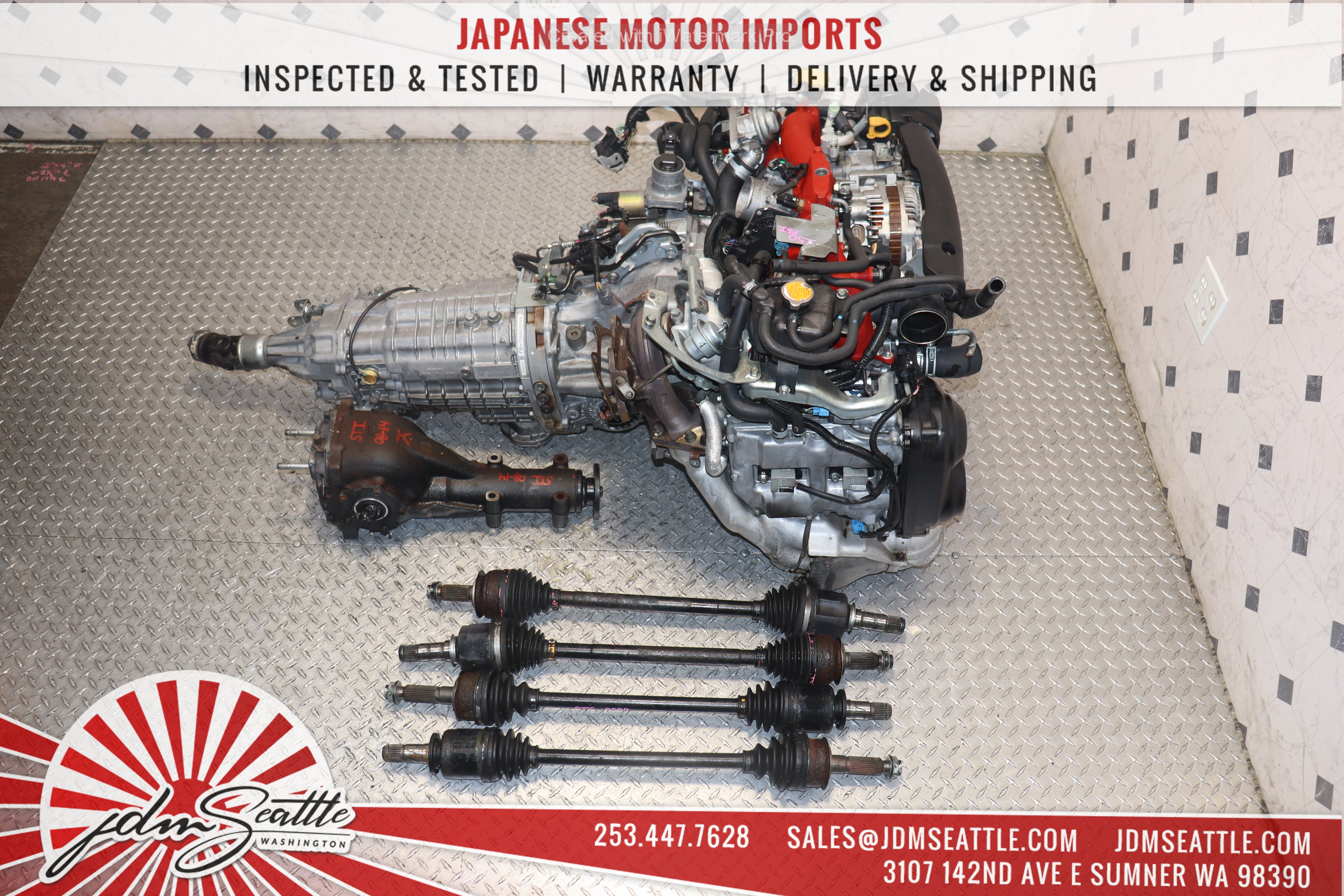 JDM EJ207 Turbo Engine V10 Spec C with 6-Speed Transmission for Subaru WRX STI - High-Performance Upgrade for Racing & Street Tuning