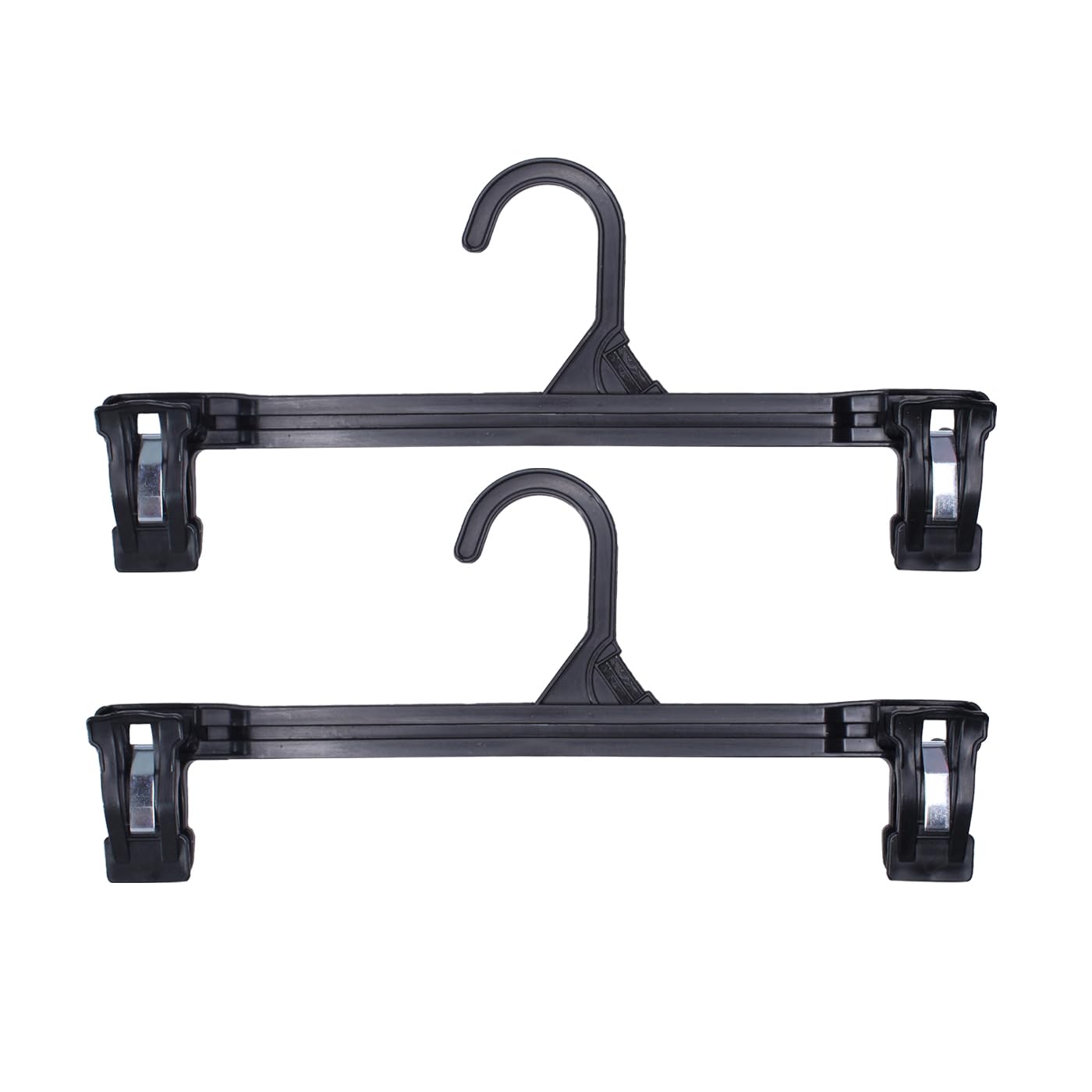 Kabello 2-Pack Black Wig Hangers with Cover - Portable Hair Extension Holder for Easy Storage & Organization - Perfect for Salon, Home, or Travel Use