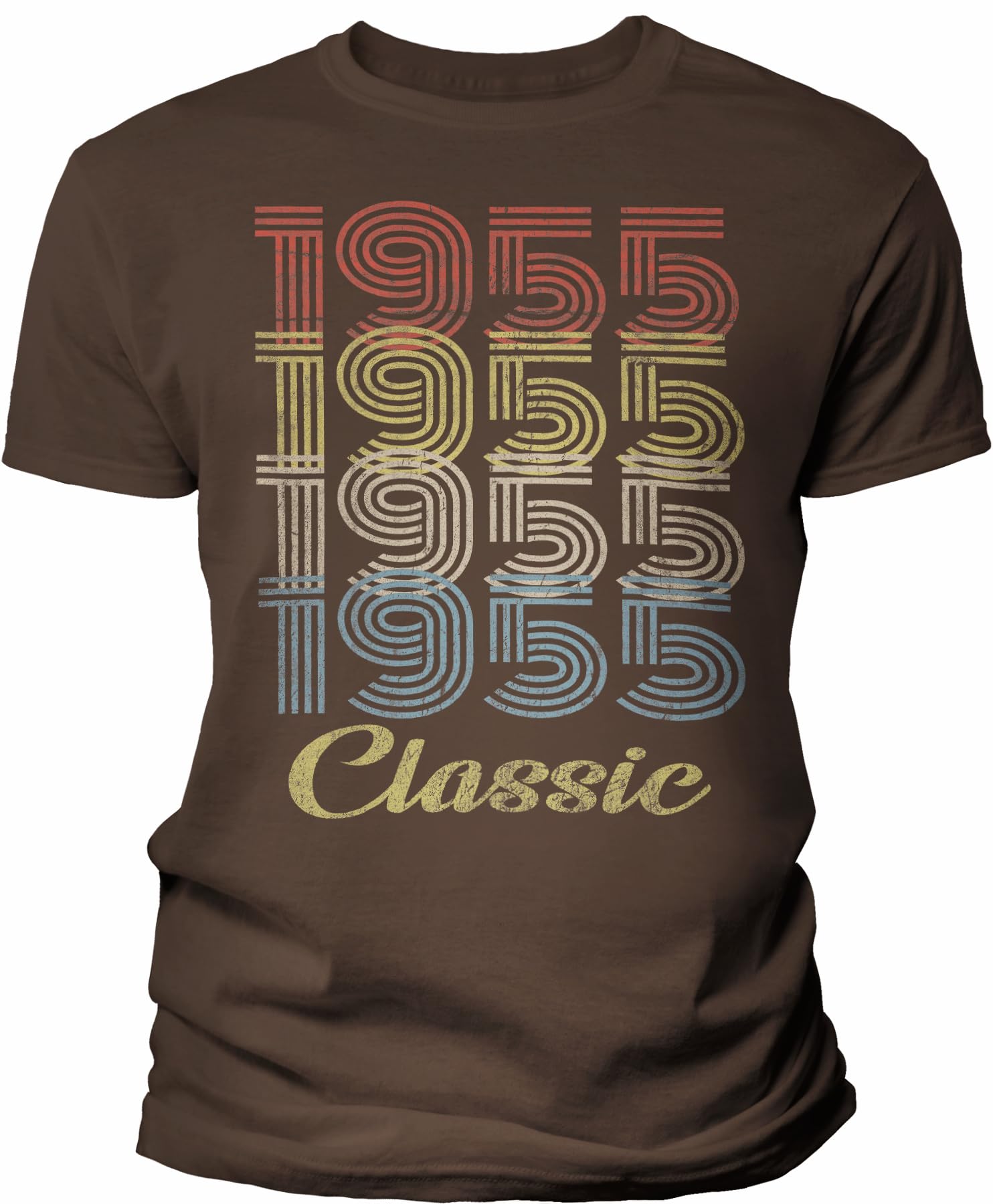 Vintage 1955 Retro 70th Birthday T-Shirt for Men - Classic 70 Years Old Gift Idea - Perfect for Birthday Parties & Milestone Celebrations