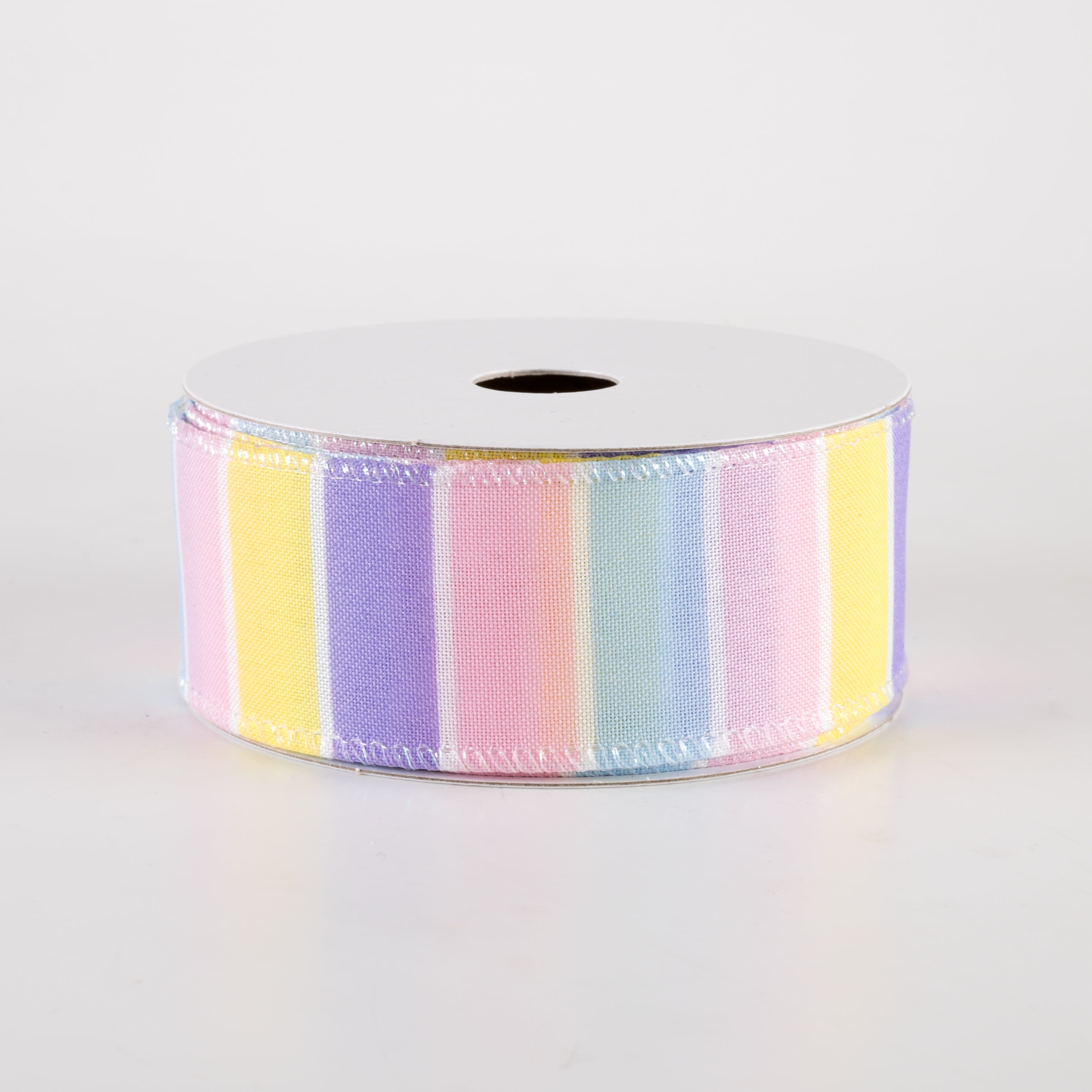 1.5 Inch Florida Stripe Ribbon - Pastel Colors (10 Yards) for Gift Wrapping, DIY Crafts, and Party Decorations