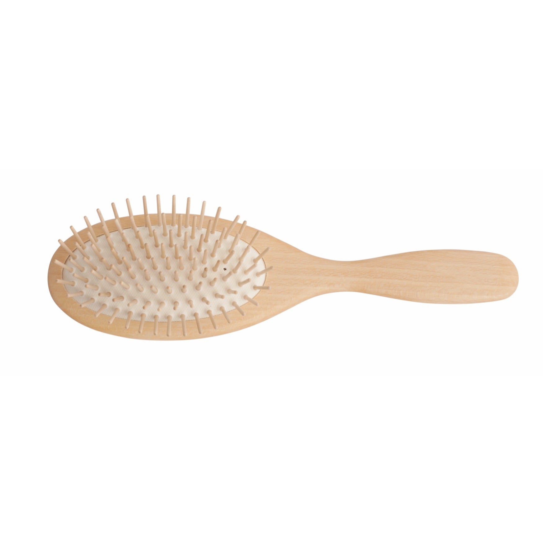 Premium Beechwood Hairbrush with Straight Wooden Pins - Large Detangling Brush for Smooth & Shiny Hair - Perfect for Daily Hair Care & Styling at Home or Salon