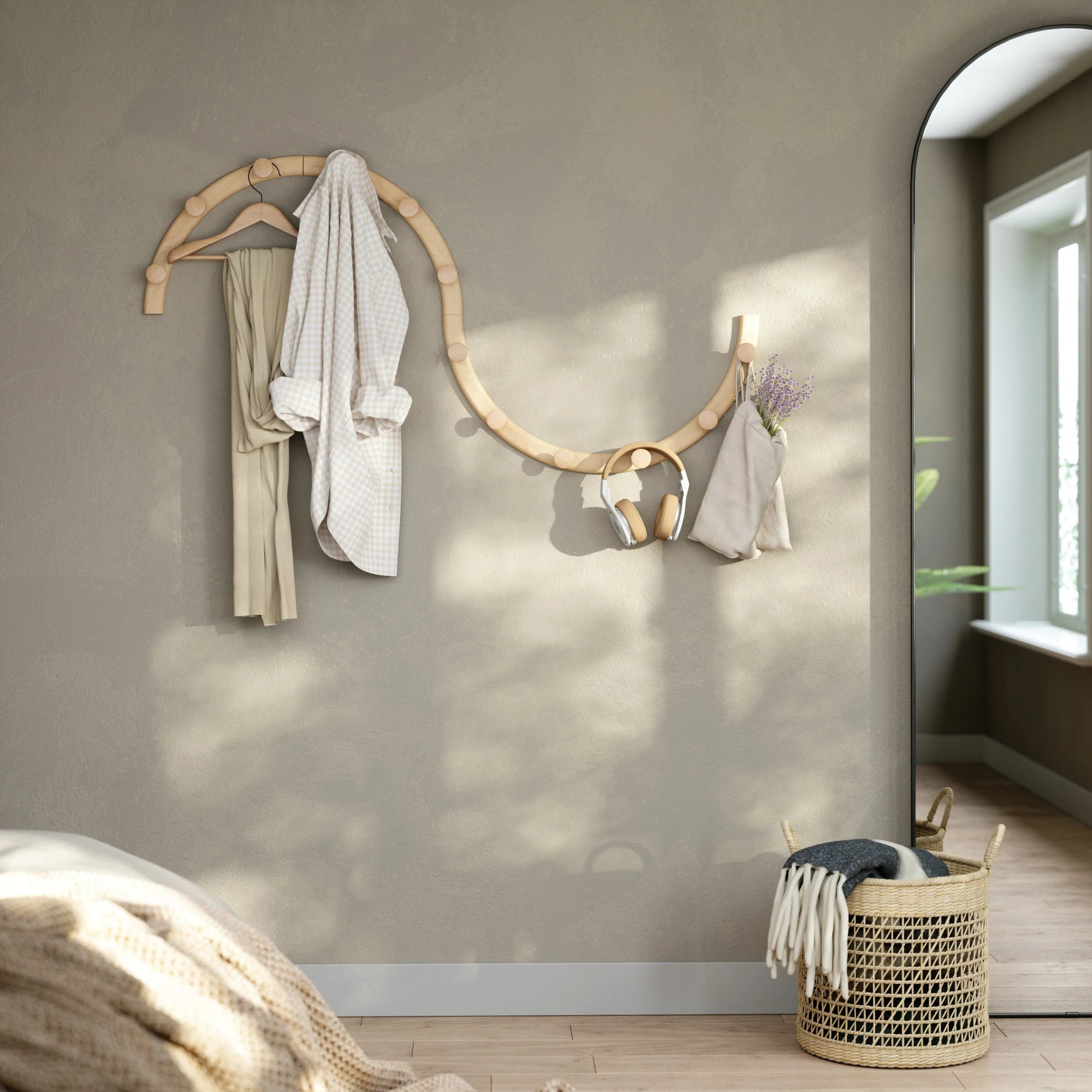 Stainless Steel Slinka Wall Hooks - 10 Pack for Hanging Coats, Hats, Keys & Towels - Perfect for Entryway, Bathroom & Bedroom Organization