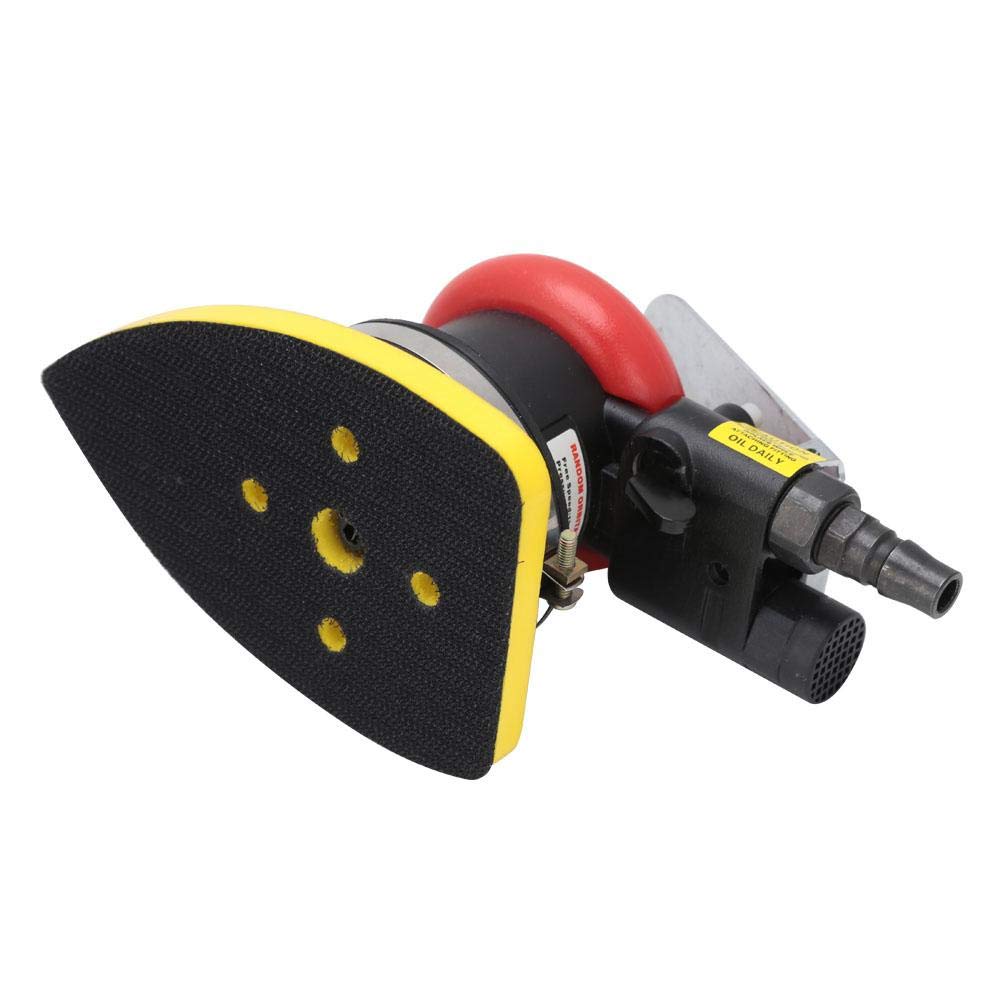 Valentine's Day Air Orbital Sander - 90x130mm Pneumatic Polishing Tool with Triangular Sandpaper for Woodworking & Metal Finishing | Perfect for DIY Projects & Professional Use