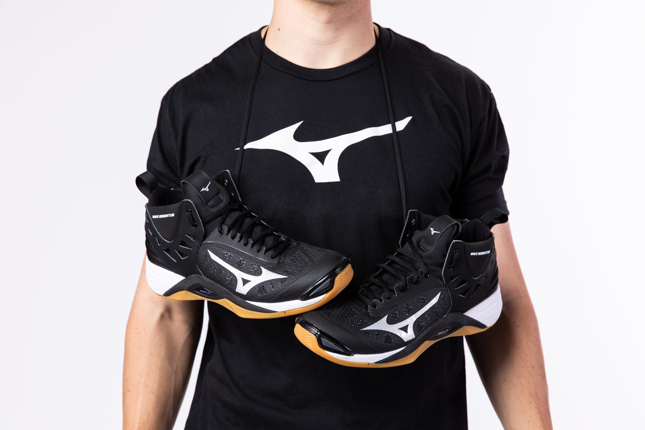 Mizuno Men's Wave Momentum Mid Volleyball Shoes - High Performance Court Shoes for Indoor Sports & Training