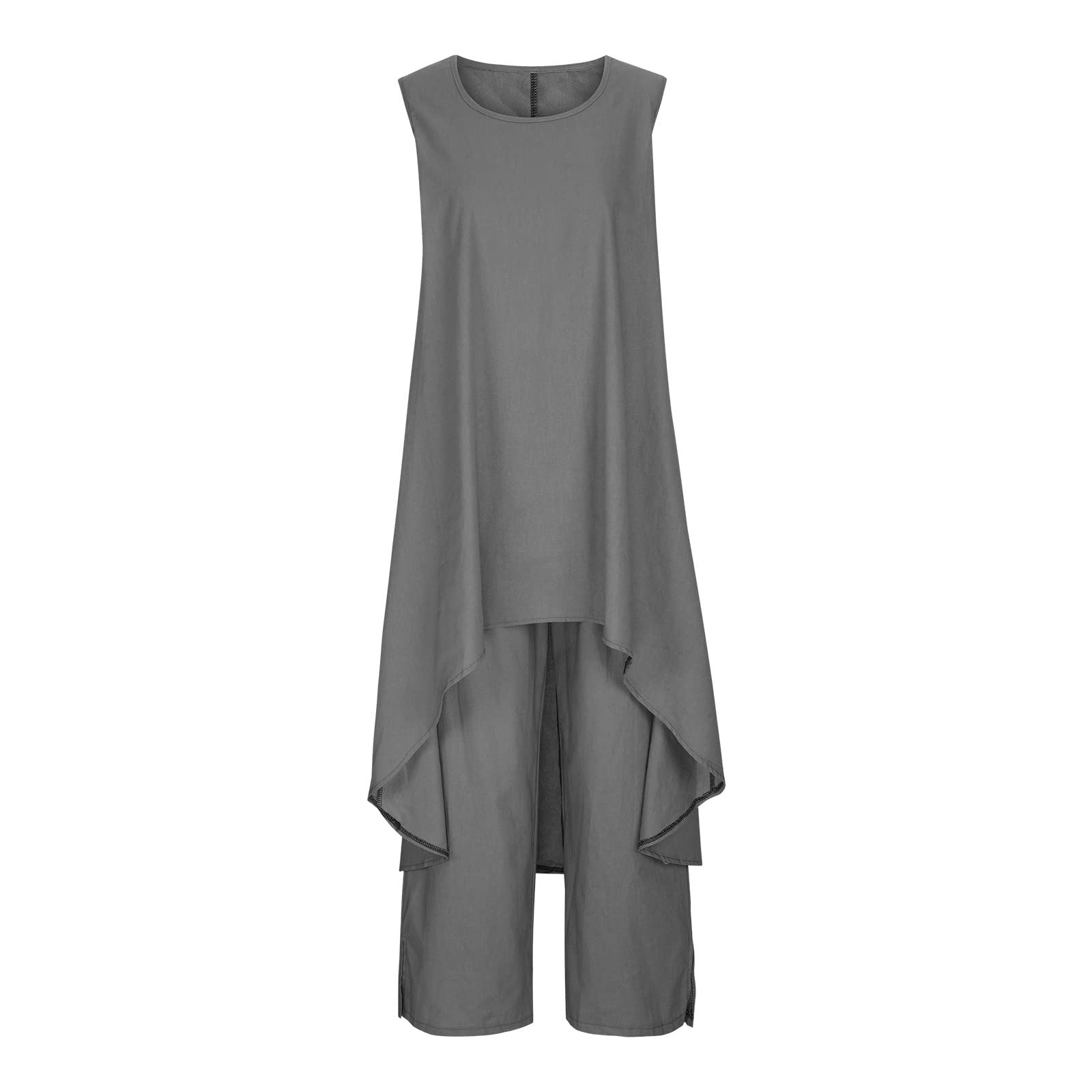 Women's 2-Piece Knit Lounge Set - Soft Black French Terry Loungewear Outfit for Relaxing at Home, Brunch Dates & Casual Wear