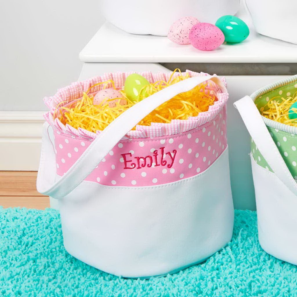 Soft & Light Easter Basket for Baby Girls - Unpersonalized Baby Pink | Perfect for Easter Gifts, Baby Showers & Spring Decorations