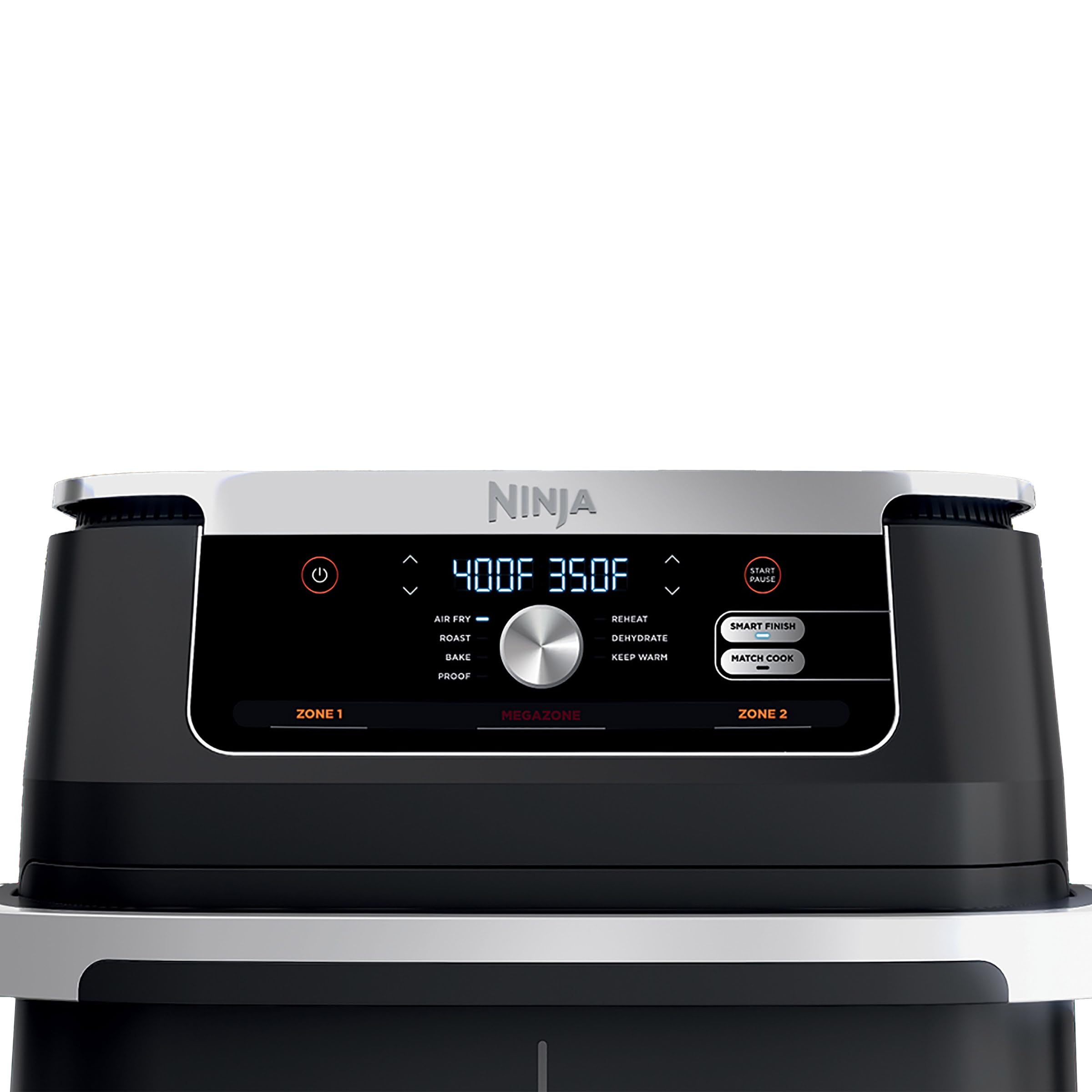 Ninja Foodi 11 Quart 7-in-1 MegaZone XL FlexBasket Air Fryer with Basket Divider - Air Fry, Roast, Bake, Broil - Perfect for Family Meals & Entertaining (Renewed, Grey) - Ideal for Large Families, Parties & Holiday Cooking