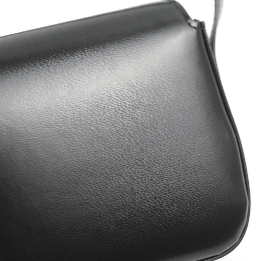 Celine Triomphe Shoulder Bag in Black Calfskin Leather - Luxury Crossbody Purse for Women, Perfect for Work, Date Night & Travel Accessories