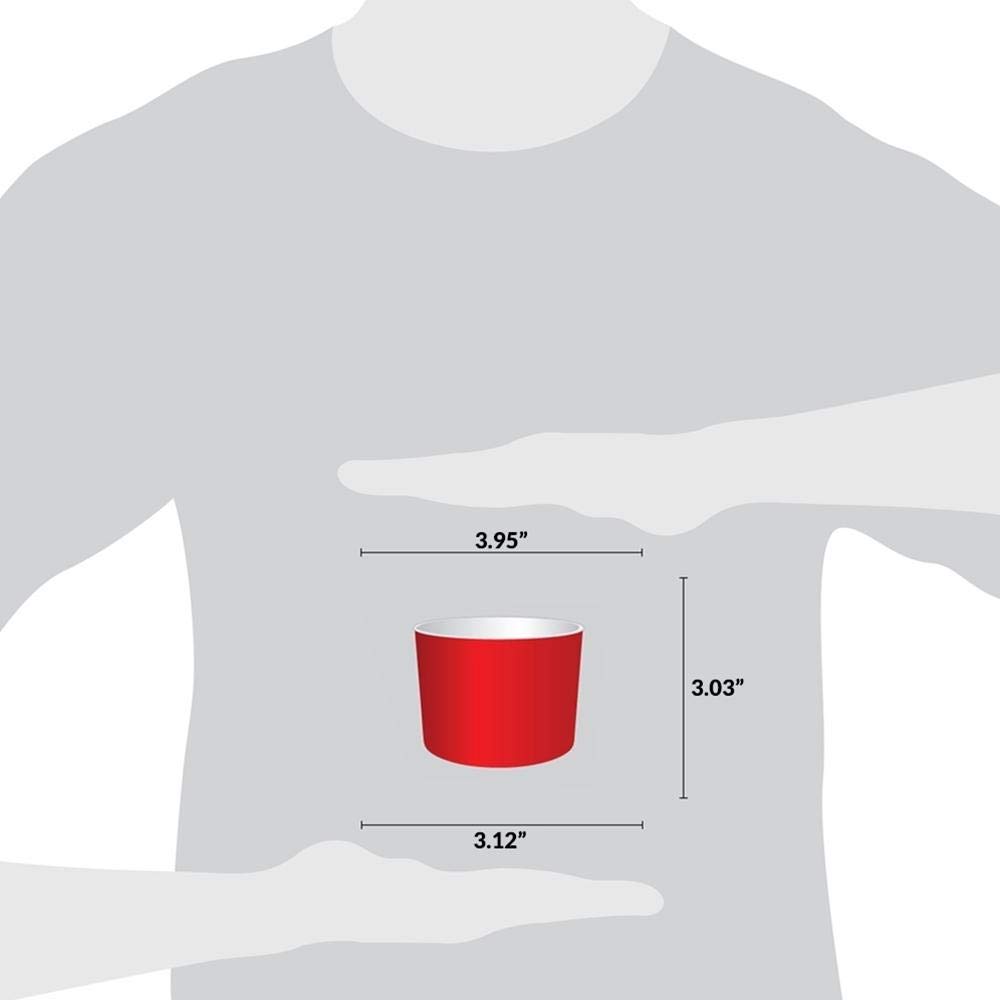 UNIQ 1,000 Count Red Disposable Ice Cream Bowls - 12 oz Paper Ice Cream Cups for Hot & Cold Foods - Bulk Ice Cream Bar Supplies for Frozen Desserts, Parties & Catering