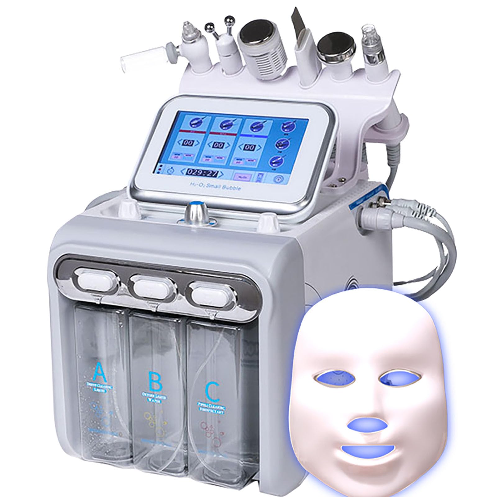 Professional Hydrafacial Machine for Spa - 7 Inch Touch Screen Facial Treatment Device for Skin Rejuvenation & Hydration | Perfect for Spa, Salon & At-Home Skincare
