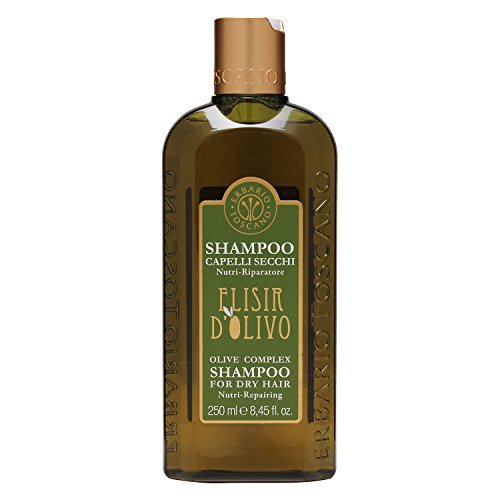 Erbario Toscano Olive Complex Shampoo 250ml - Nourishing Hair Care with Olive Oil for Dry & Damaged Hair - Perfect for Daily Use & Salon-Quality Results at Home