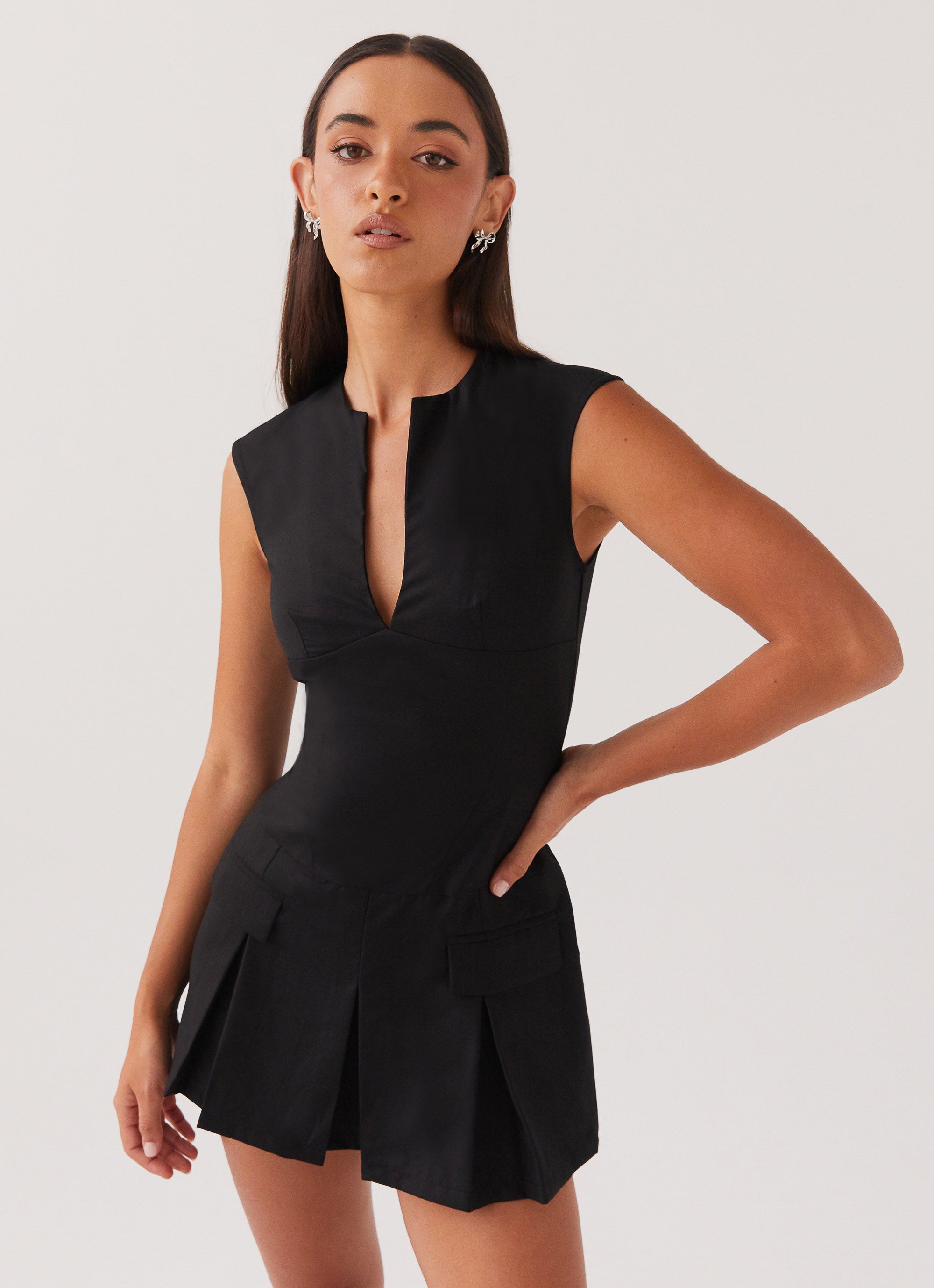 Cassia Mini Dress - Black | Flirty & Elegant Party Dress for Women | Perfect for Cocktail Parties, Date Nights & Special Occasions