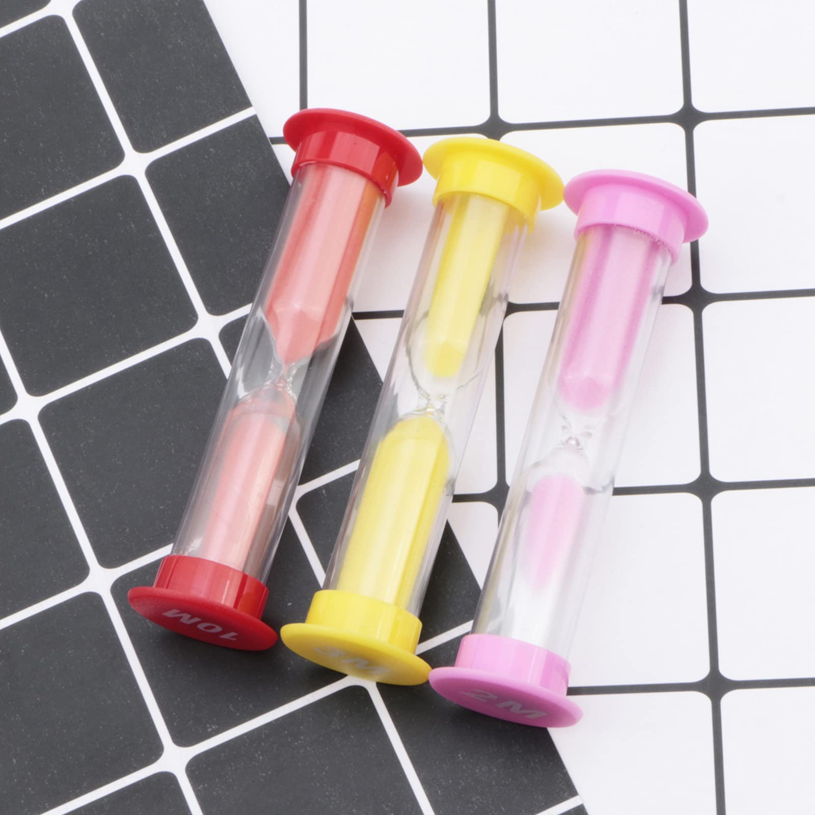 6PCS Colorful Sand Timers Set - 30S, 1Min, 2Min, 3Min, 5Min, 10Min Hourglass Sand Clock for Kids & Adults | Perfect for Tooth Brushing, Classroom Activities, Games, Cooking & Time Management