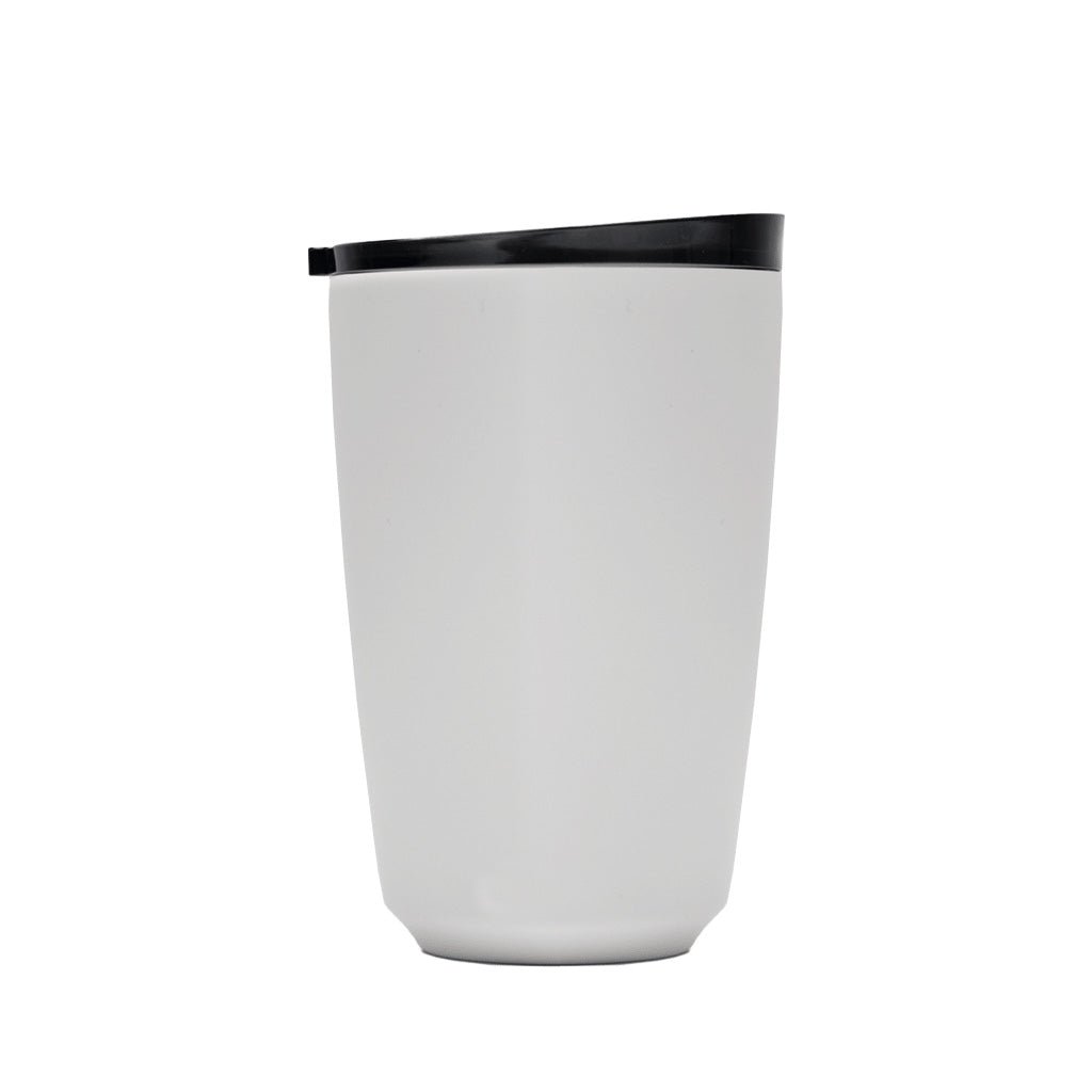 Huskee 12oz Stainless Steel Reusable Coffee Cup - Insulated Travel Mug for Hot & Cold Drinks, Perfect for Camping, Office & Daily Commute