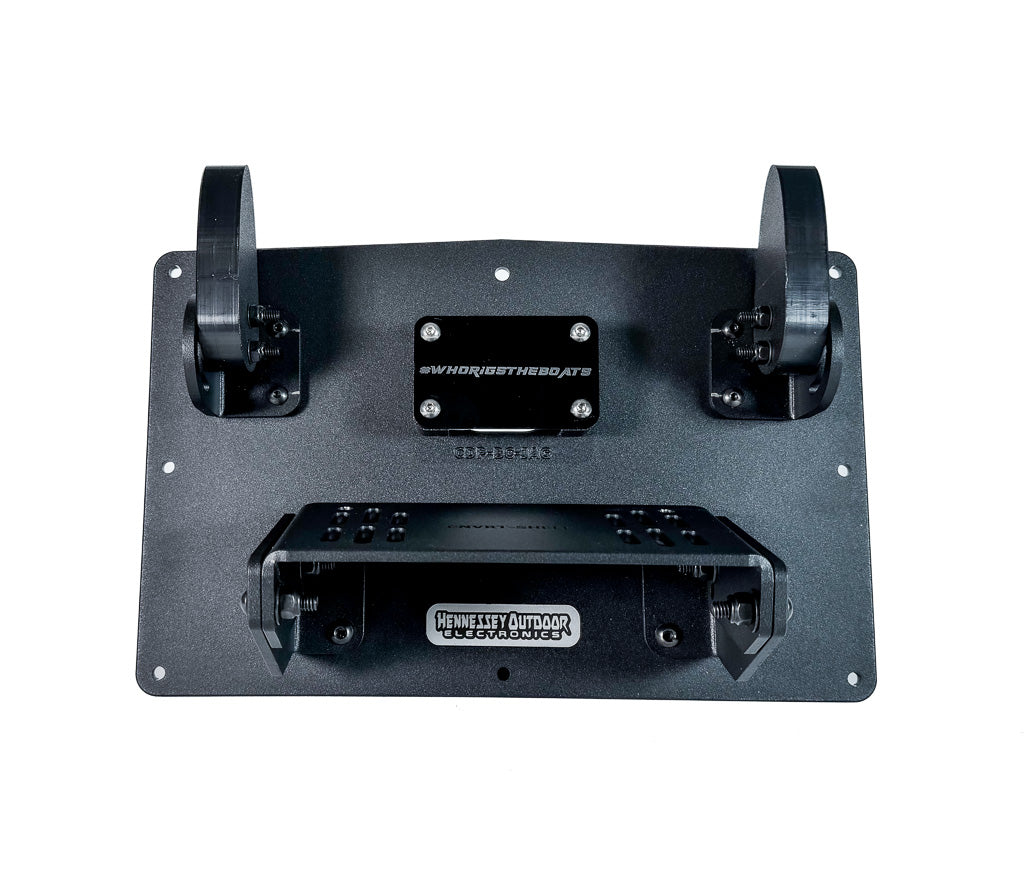 H.O.E. Single Console Mount System for BassCat Jaguar - Perfect for Fishing Boat Accessories & Marine Electronics Installation