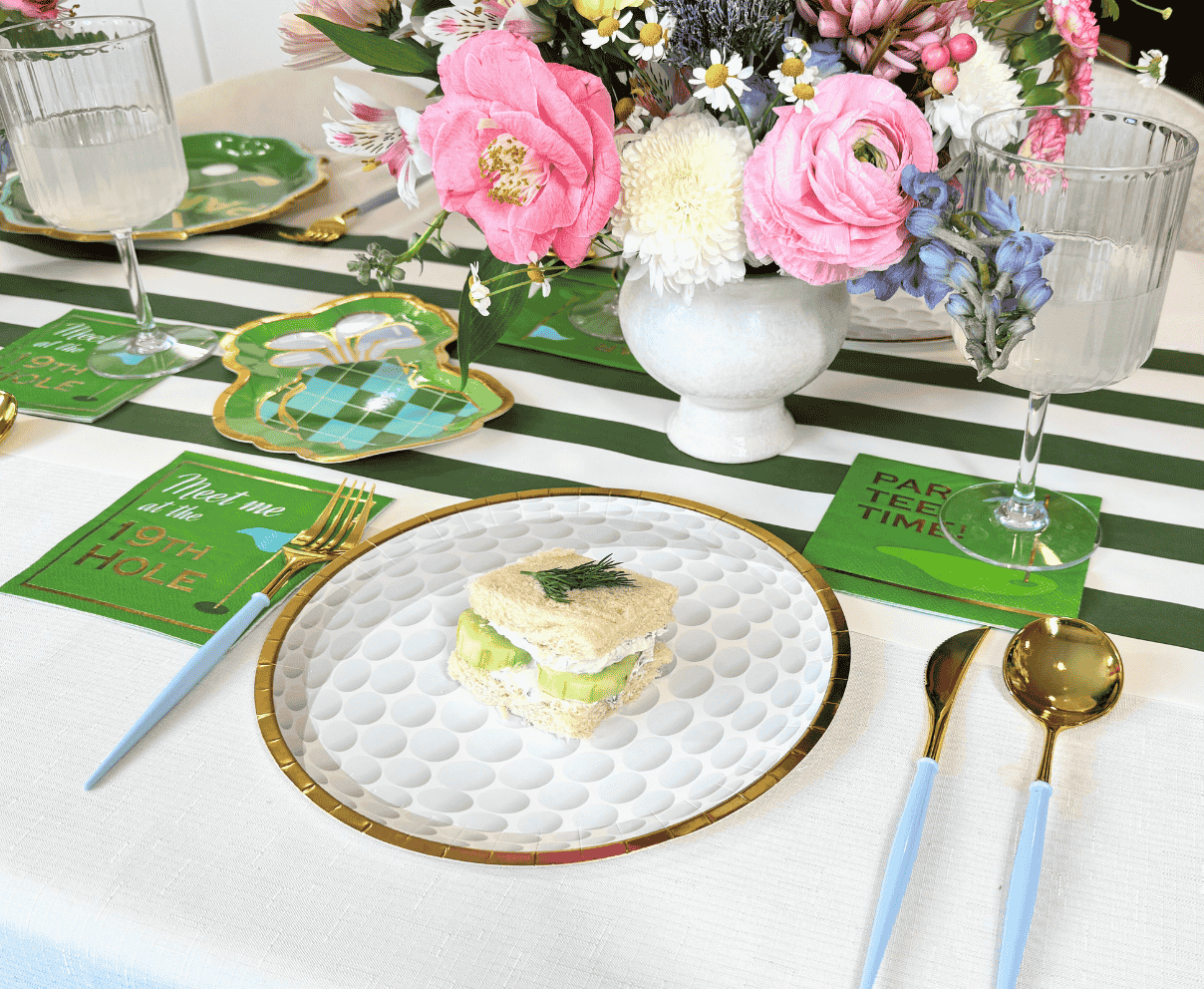 19th Hole Golf-Themed Cocktail Napkins - 40 Pack | Premium Absorbent Paper Drink Coasters for Parties, Bars & Home Entertaining