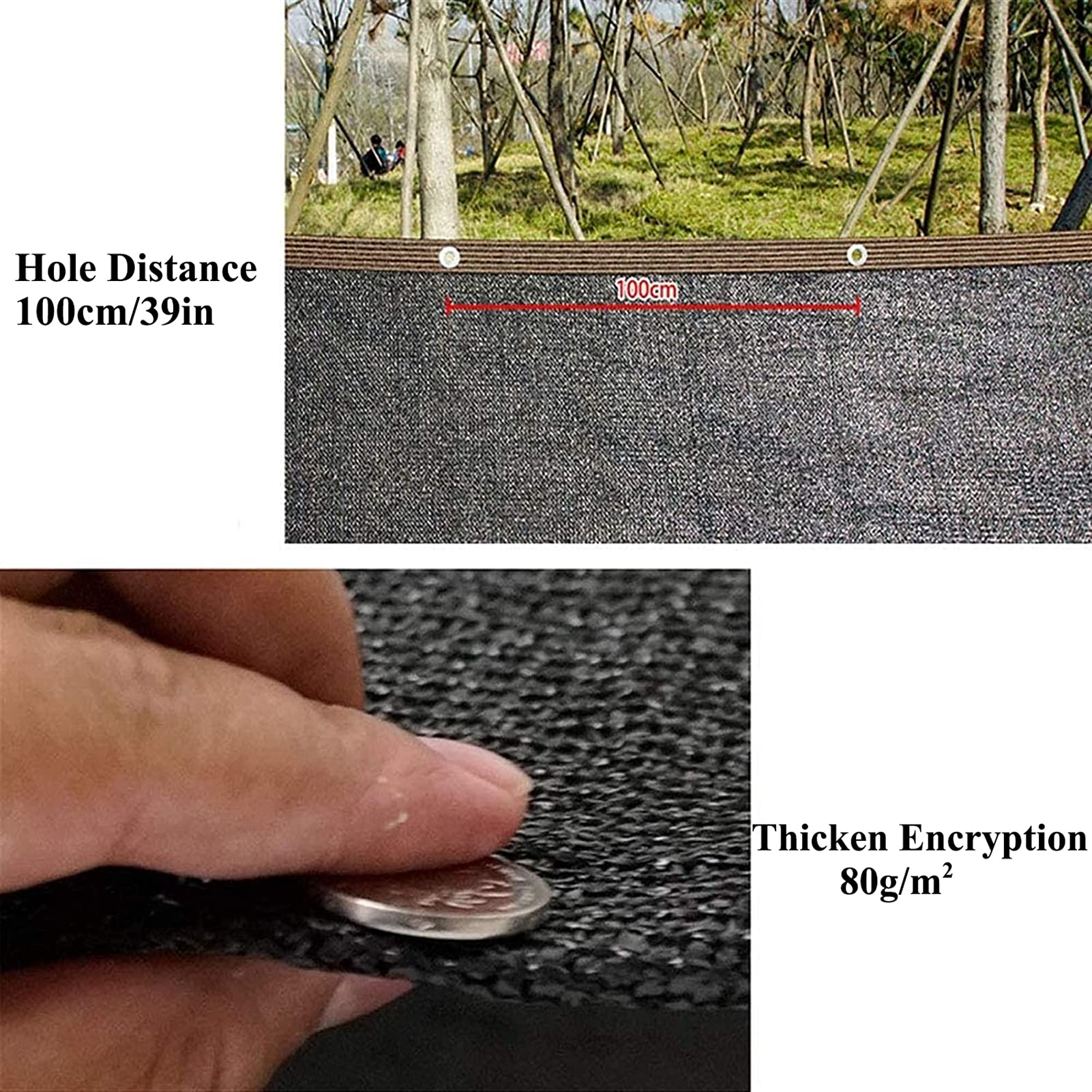 16x20ft 90% Sunblock Shade Cloth - Black UV Resistant Mesh Net Tarp with Reinforced Taped Edges & Grommets - Outdoor Shade Screen for Greenhouse, Garden Plants, Patio, Pool & Backyard Sun Protection