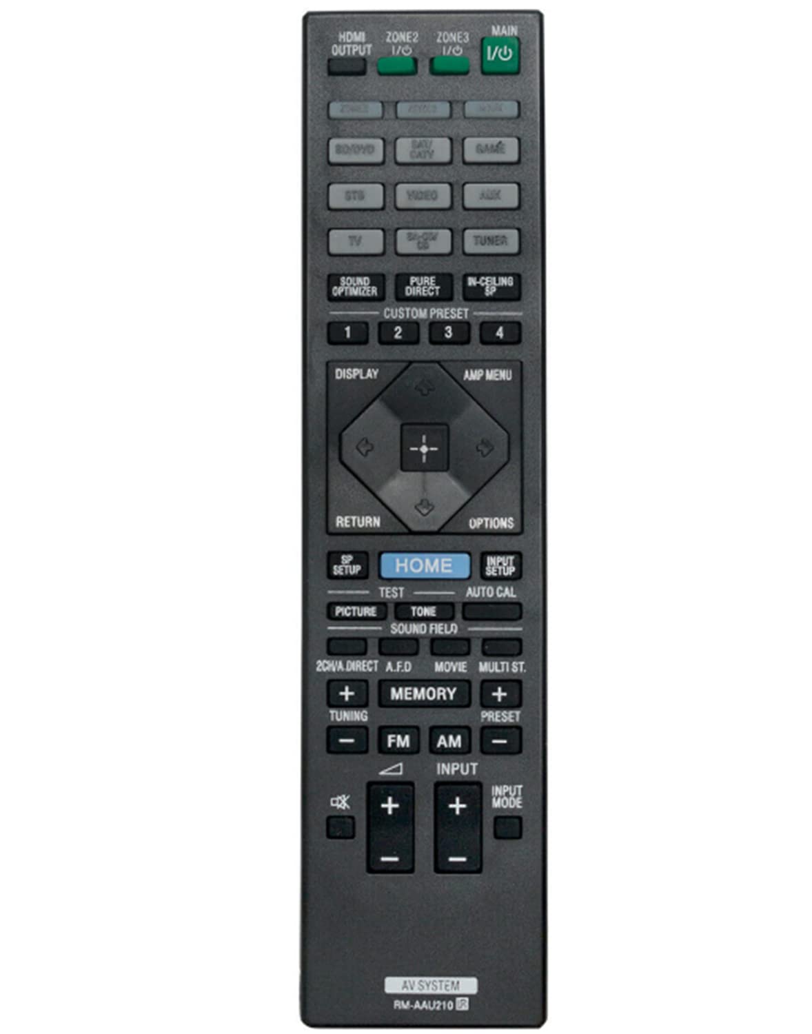 Original Remote Control Replacement for Sony STR-ZA1000ES/ZA2000ES/ZA3000ES AV Receiver - Perfect for Home Theater & Entertainment Systems