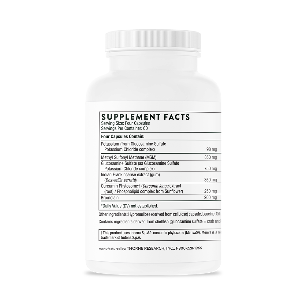 Thorne Joint Support Nutrients (SF774) - Glucosamine, Chondroitin & MSM for Joint Health - Supports Mobility & Comfort for Active Lifestyles