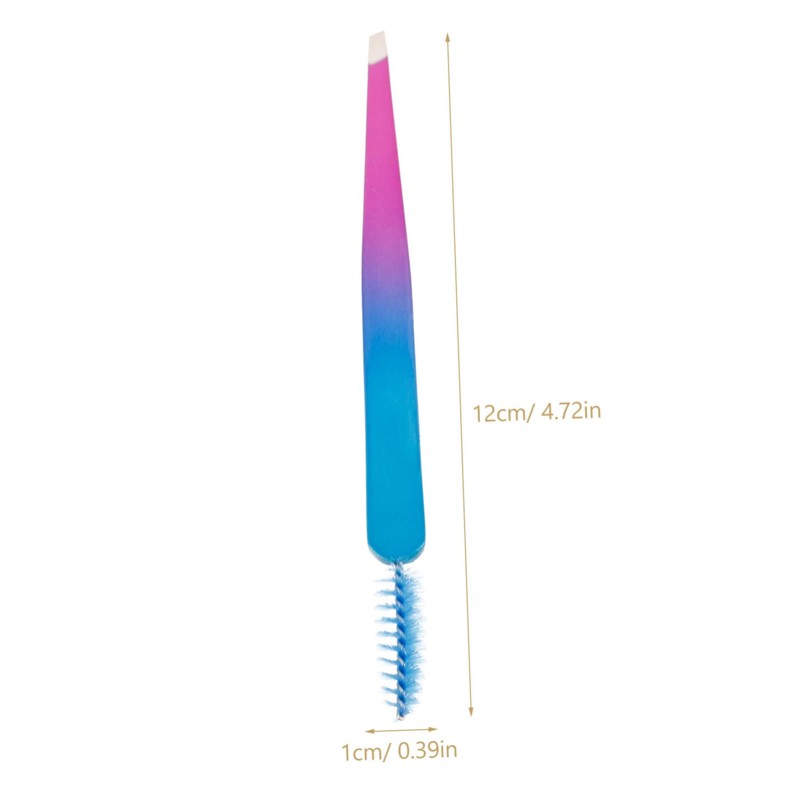 Premium Stainless Steel Eyebrow Tweezers with Brush - Professional Hair Removal & Brow Shaping Tool for Women | Portable Eyebrow Grooming Kit for Precise Tweezing, Brow Care & Makeup Application | Perfect for Home, Travel & Salon Use