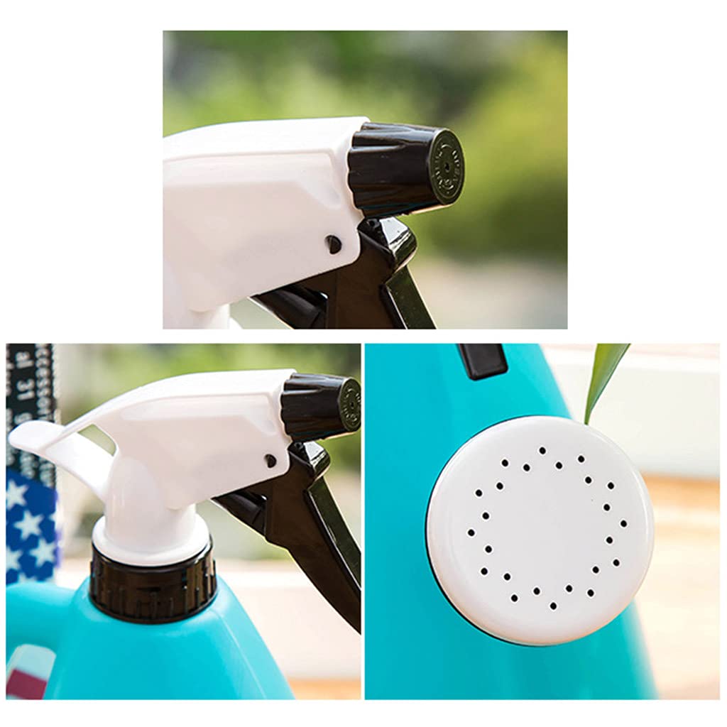 Dual Purpose Press Watering Can - Large Capacity Garden Watering Can with Round Spout for Manual Irrigation, Portable Spray Bottle for Indoor/Outdoor Plants - Perfect for Flower Beds, Potted Plants & Lawn Care