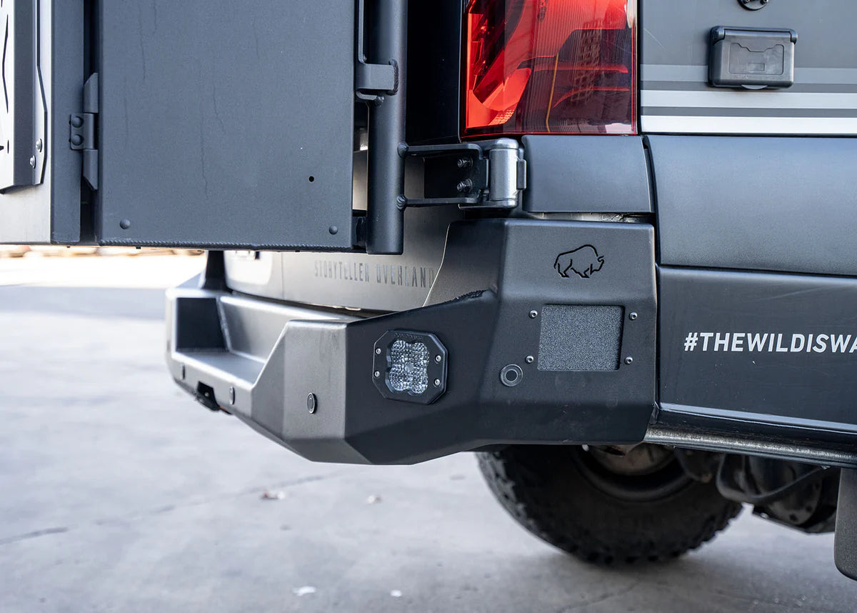 ROAMBUILT Heavy Duty Rear Bumper Replacement for 2019-2024 Mercedes Sprinter Van - Durable Steel Protection for Cargo Vans & Campers