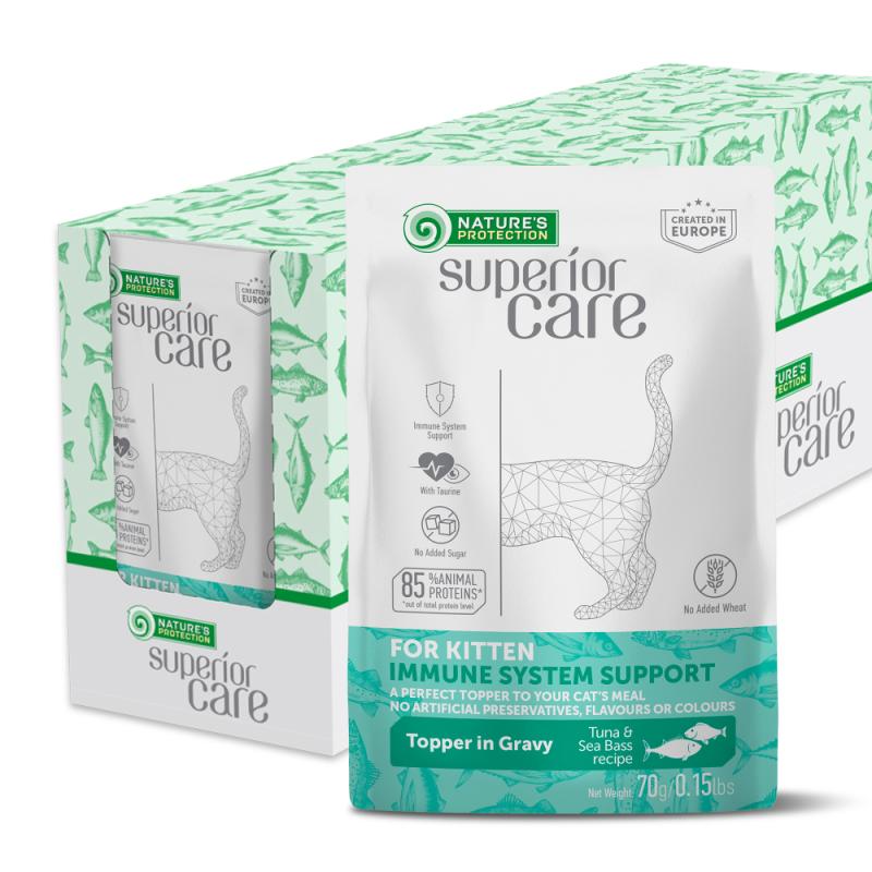 Premium Kitten Wet Food with Tuna & Sea Bass - Grain-Free, All Life Stages Cat Food - 24 Pack Cans - Perfect for Weaning Kittens & Adult Cats