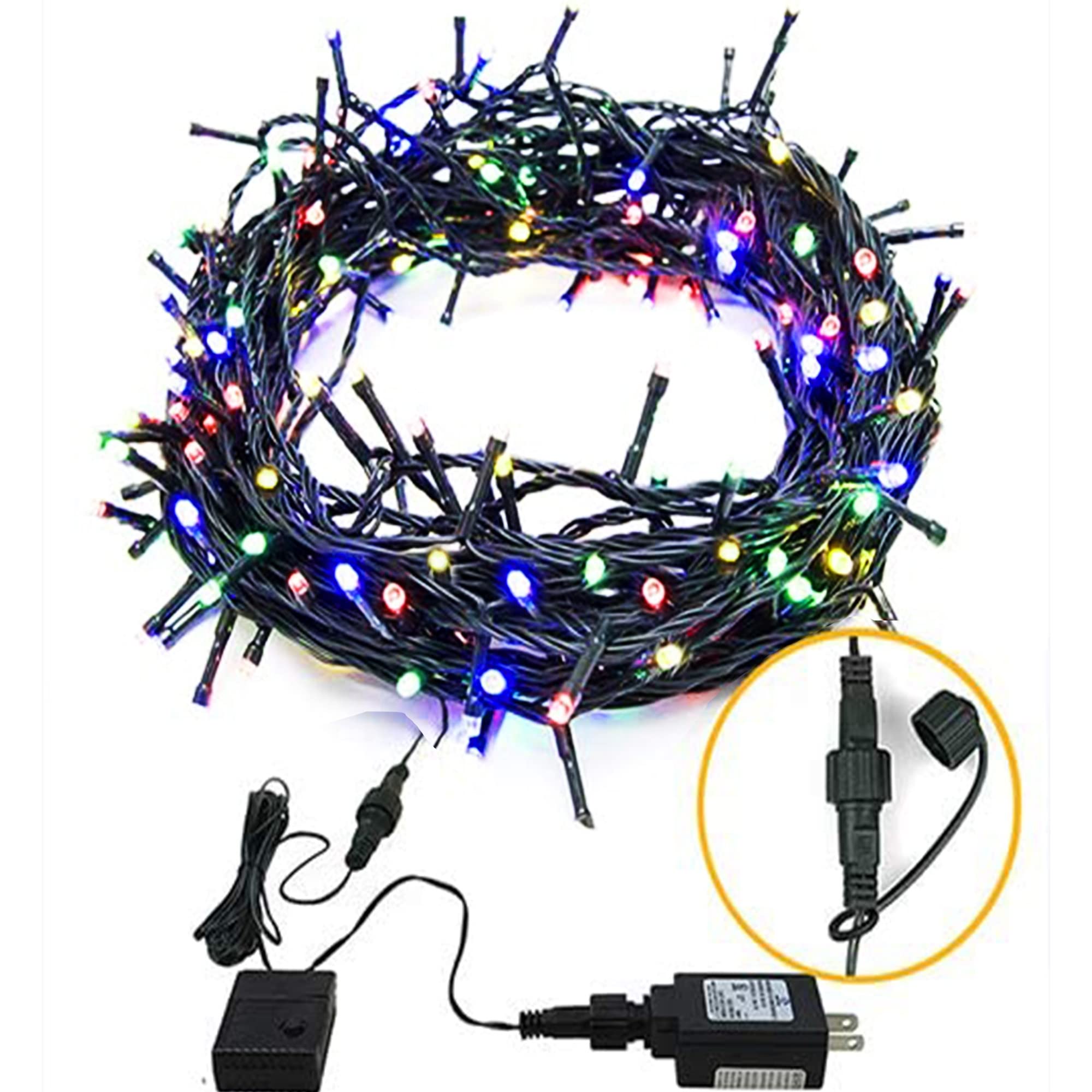200 LED 82FT Connectable Fairy String Lights with 8 Lighting Modes - Waterproof Plug-in Mini Christmas Lights for Outdoor Tree, Wedding, Party & Home Decoration (Multicolor) | Perfect for Holiday Decor, Garden Lighting & Indoor Ambiance