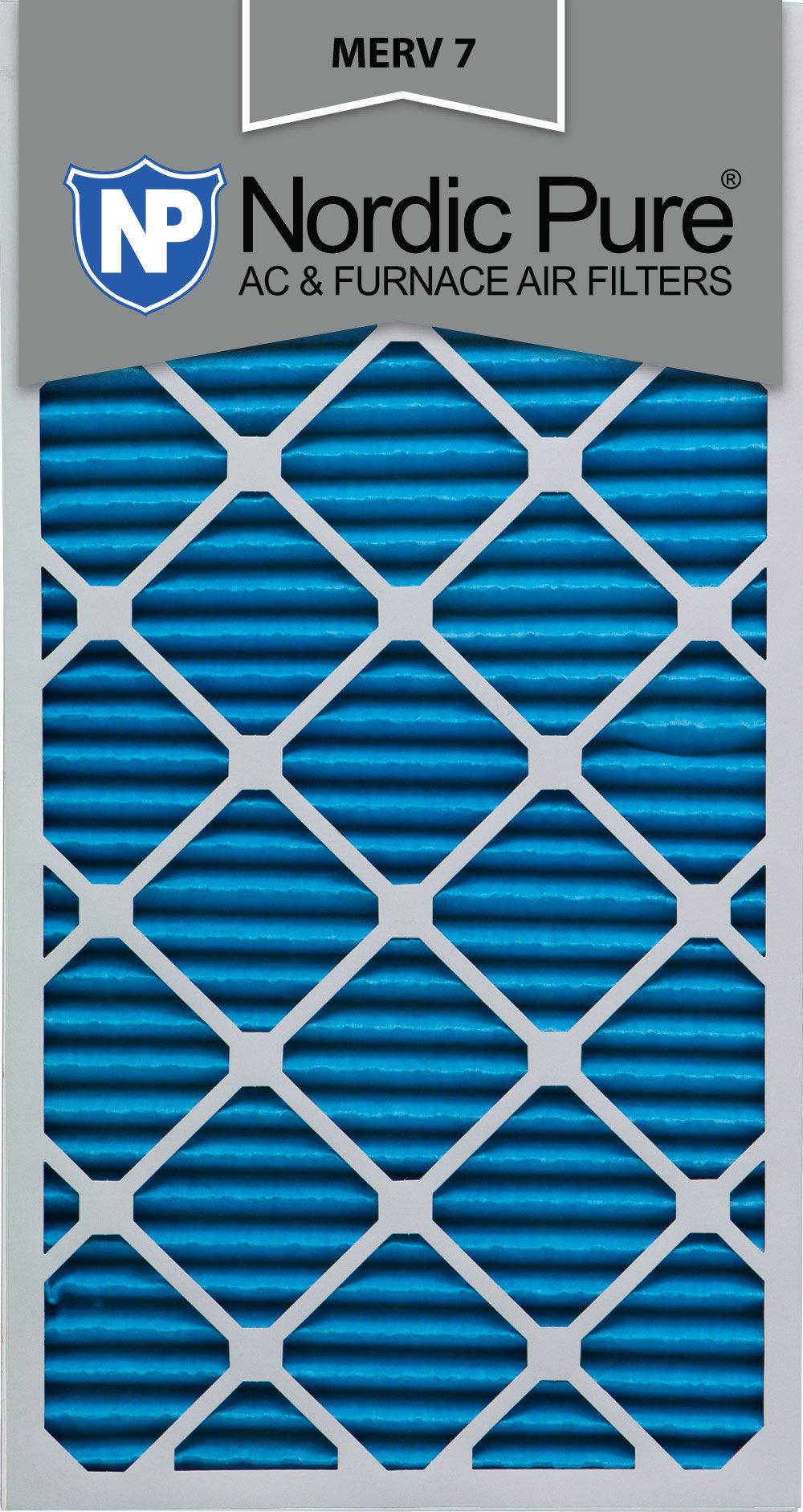 16x25x2 MERV 7 Air Filter - 12 Pack | High Efficiency Furnace & AC Filters for Home HVAC Systems – Perfect for Allergies, Dust, and Pet Hair Protection