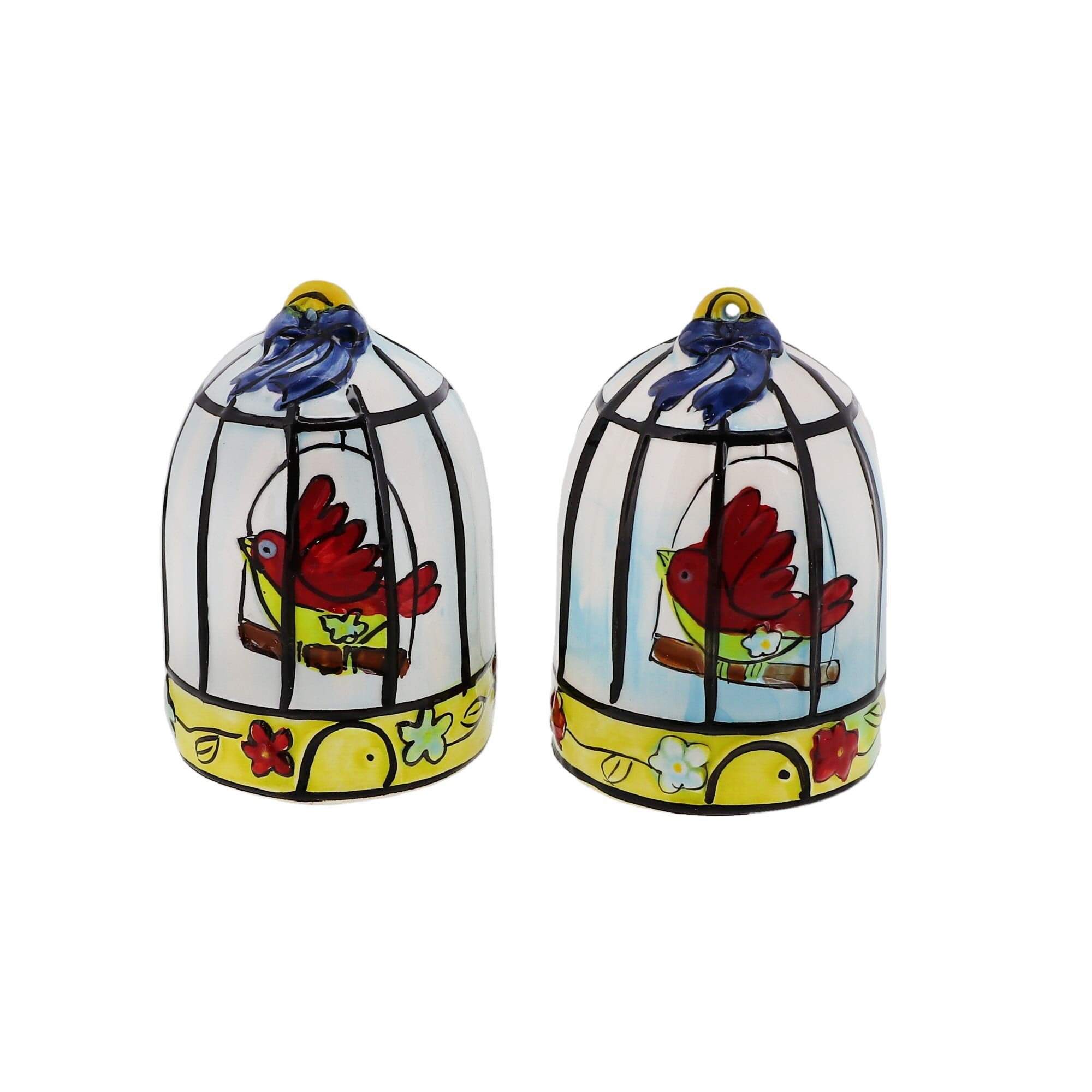 Vintage Ceramic Bird Salt and Pepper Shakers Set - Hand-Painted Kitchen Decor for Collectors - Perfect for Dining Table, Kitchen Counter, and Gift Giving