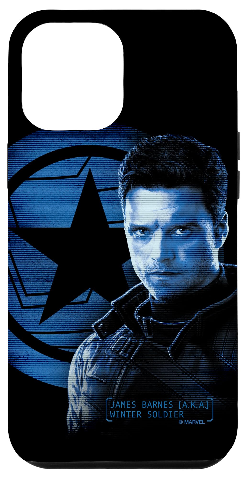 iPhone 12 Pro Max Case - Marvel The Falcon and The Winter Soldier James Barnes Design - Shockproof Protective Phone Cover for Superhero Fans & Marvel Lovers - Perfect for Daily Use, Cosplay & Collectors
