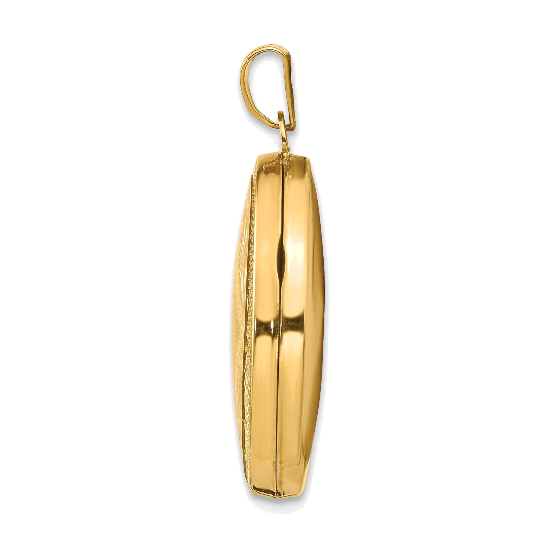 14K Yellow Gold Oval Locket Necklace for Women - Bonyak Jewelry - Perfect for Engagements, Anniversaries & Special Occasions