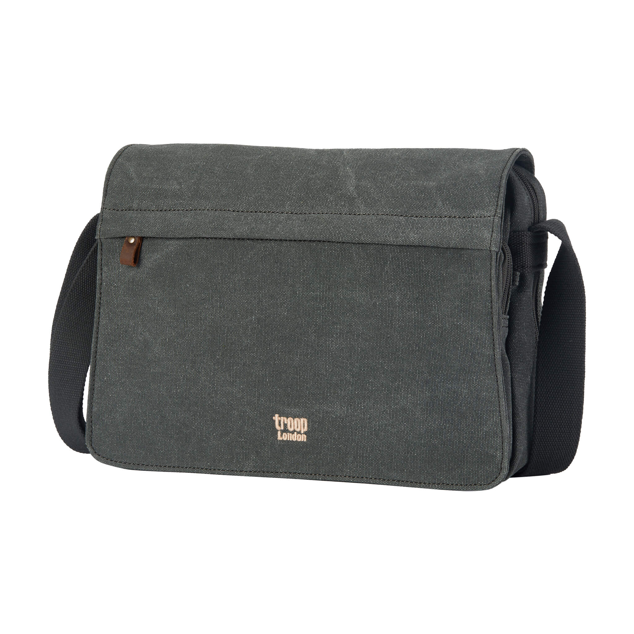 TRP0241 Troop London Classic Canvas Messenger Bag - Stylish & Durable Crossbody Bag for Men & Women - Perfect for Work, Travel & Everyday Use