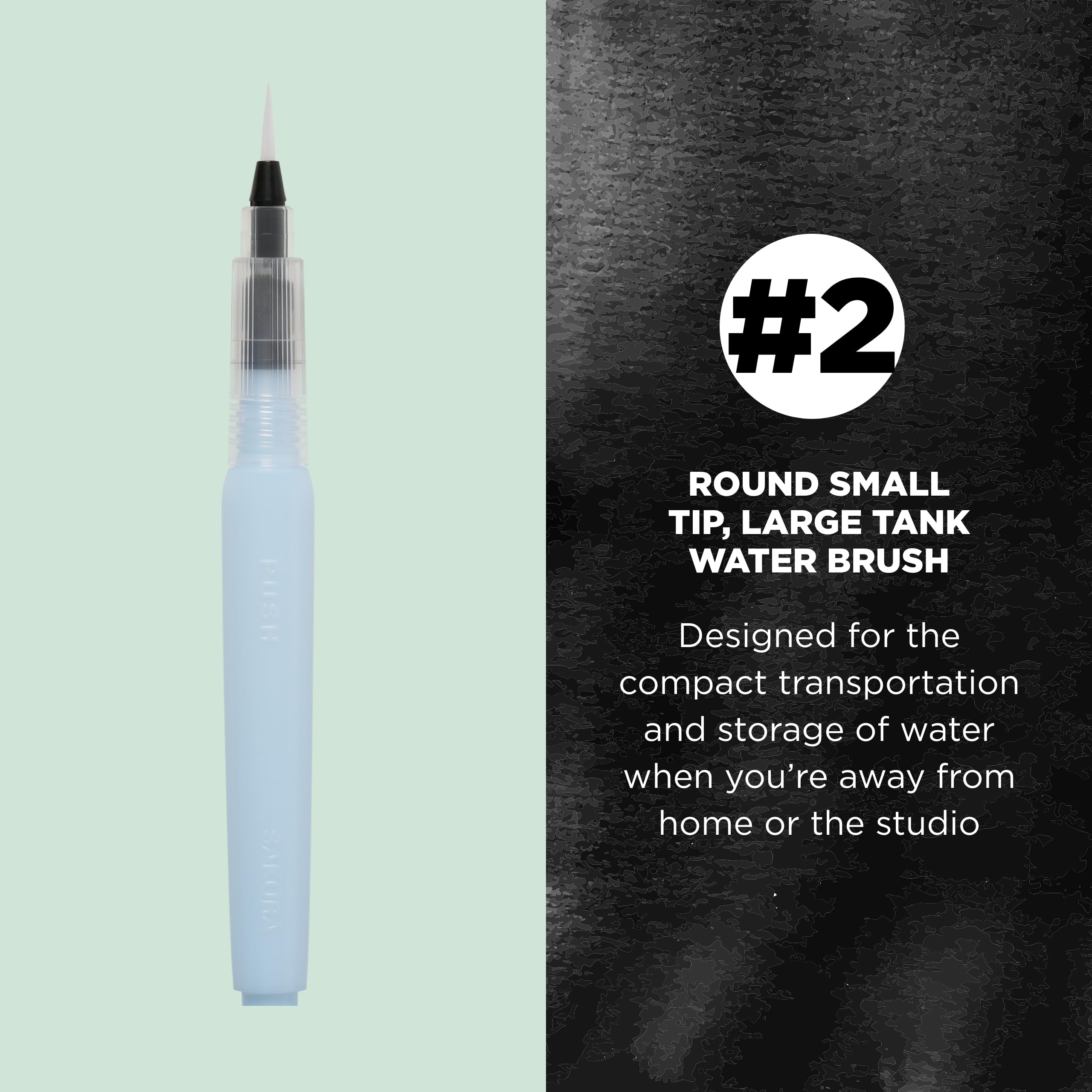 SAKURA Koi Water Brush - 9ml Watercolor Brush with Small Tip for Artists, Sketching, and On-the-Go Painting