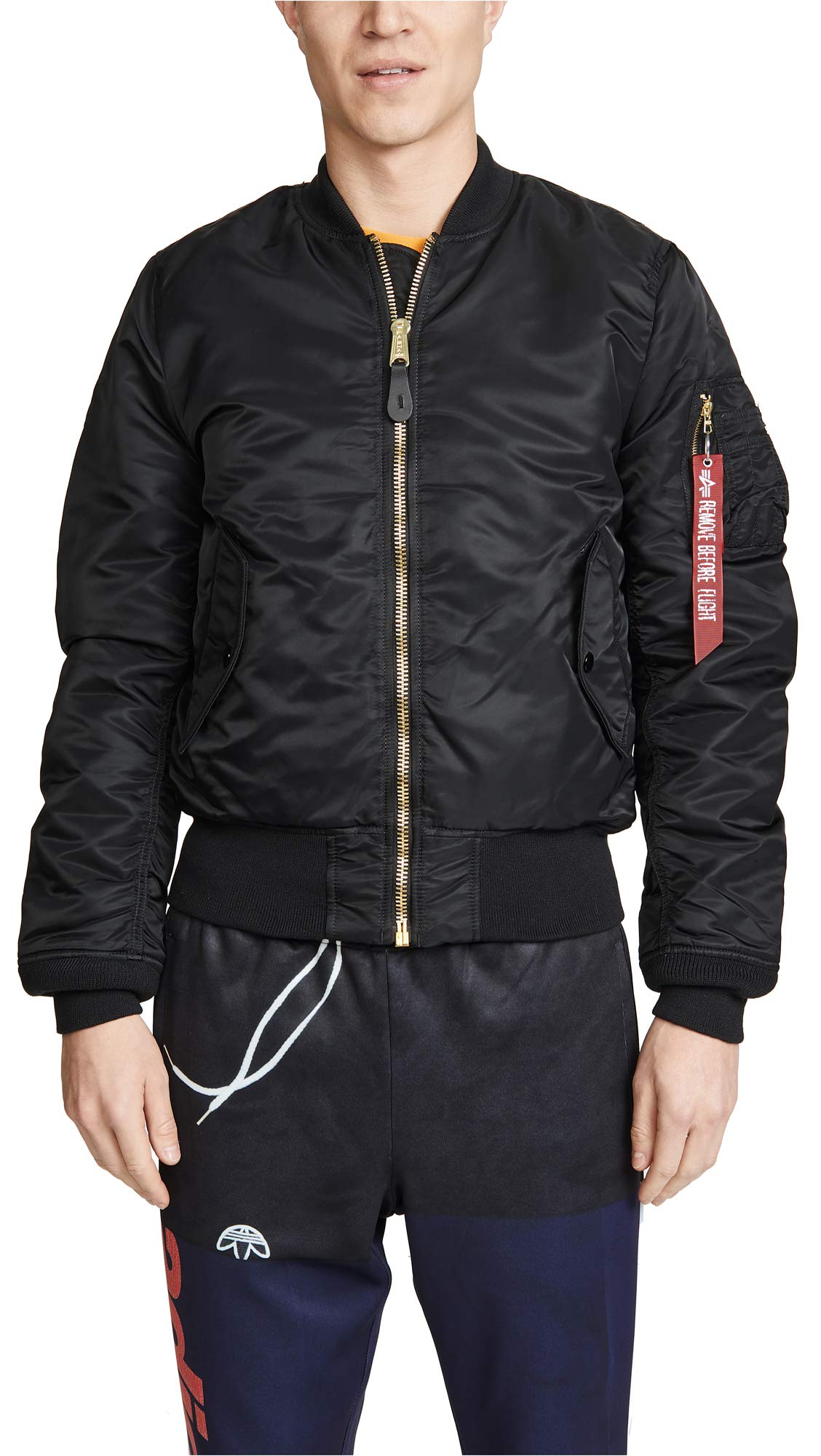 Alpha Industries MA-1 Slim Fit Bomber Jacket - Lightweight Flight Jacket for Men | Military Style Aviator Coat for Pilots, Streetwear & Outdoor Adventures