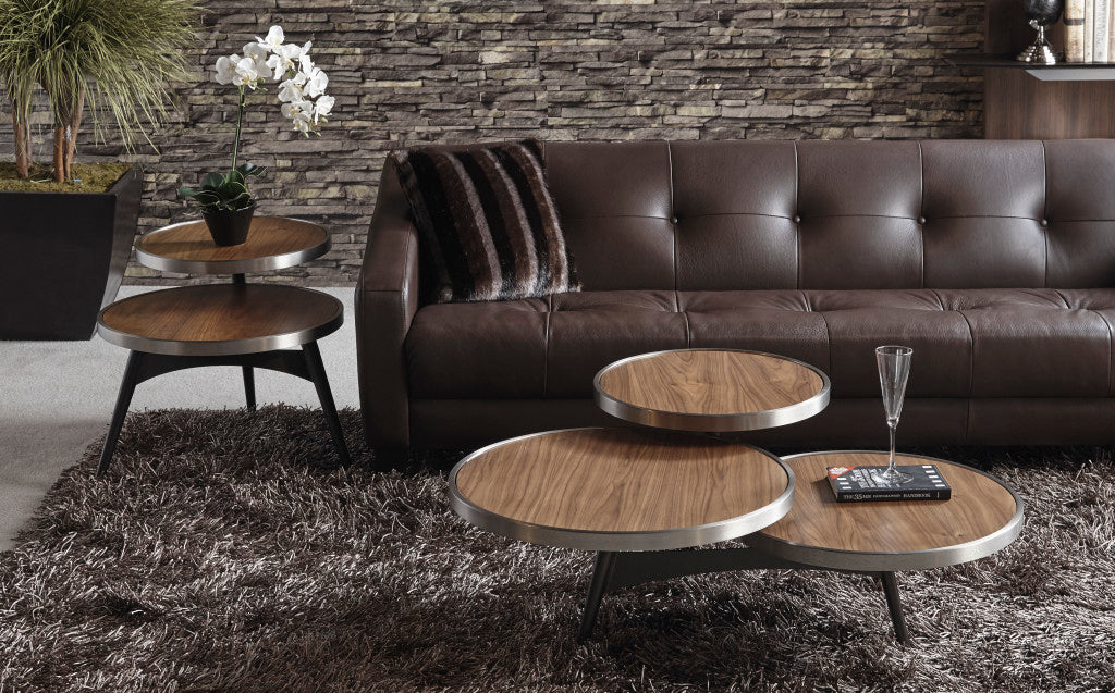 ELITE MODERN Vista Coffee Table - Contemporary Glass Top Living Room Table - Perfect for Home Decor, Living Room, Lounge & Office Use