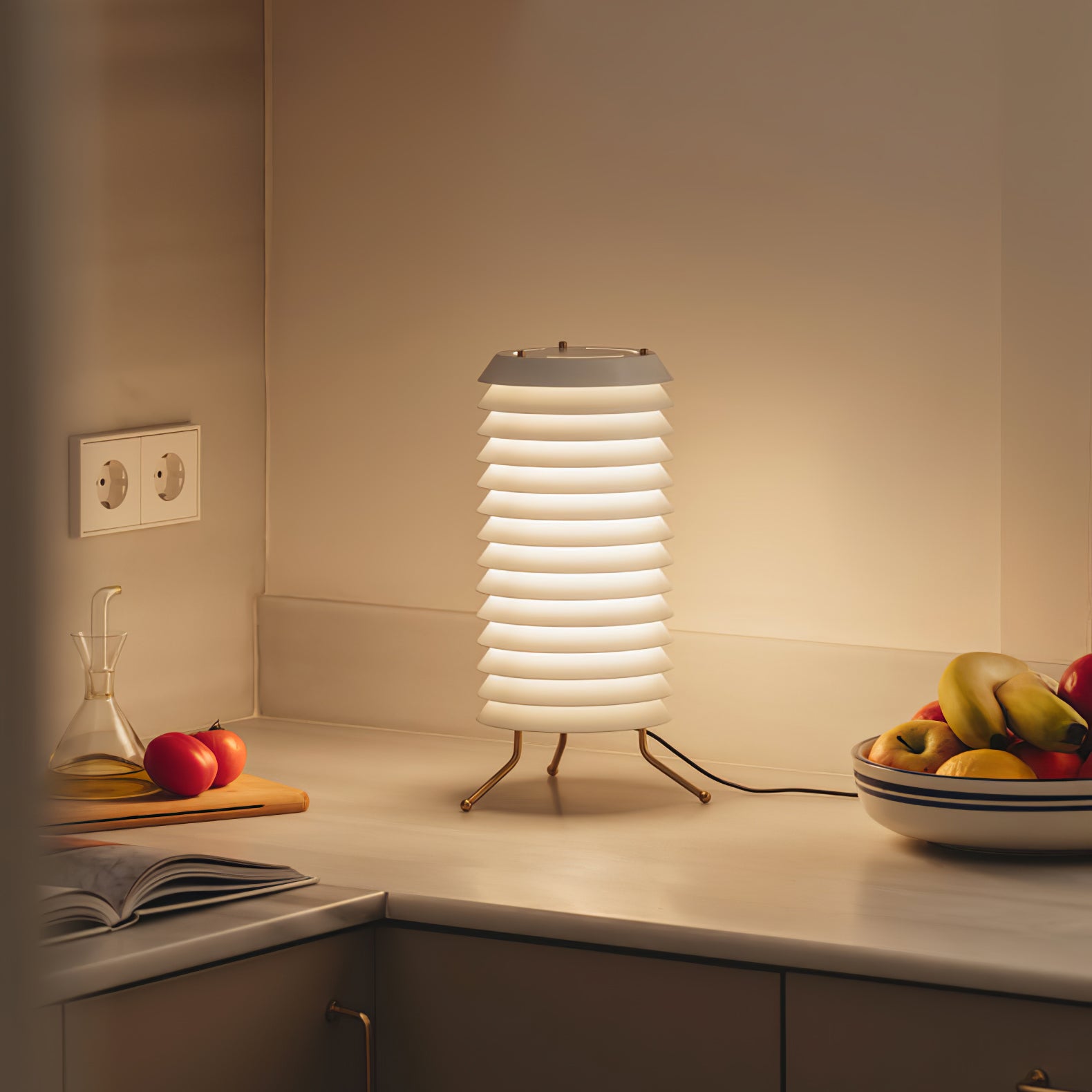 Baltic Tower Table Lamp - Modern LED Desk Light for Home Office, Bedroom & Living Room - Perfect for Reading, Working & Relaxing