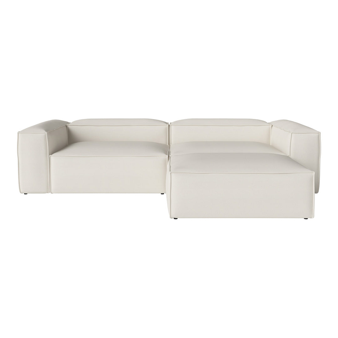 Cosima 2 Seater Sofa with Large Pouf - Modern Living Room Furniture for Small Spaces, Apartment & Lounge Comfort - Perfect for Relaxing, Entertaining & Compact Home Decor