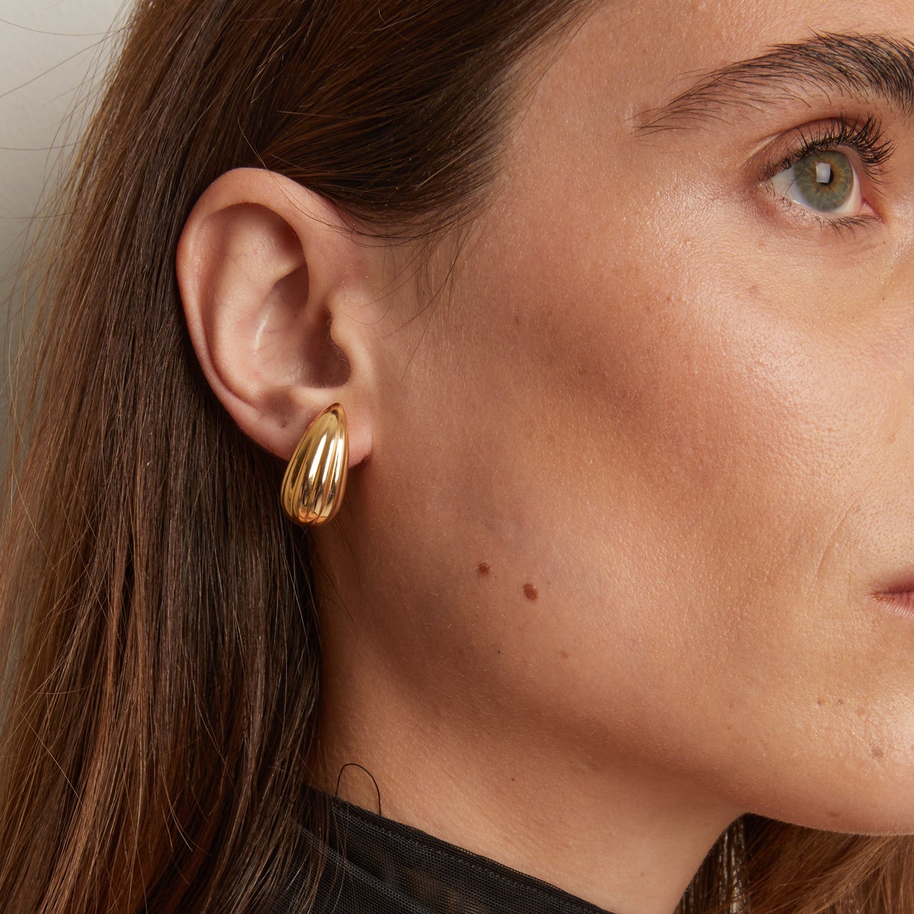 Fluted Teardrop Earrings for Women - Elegant Dangle Drop Earrings in Gold & Silver | Perfect for Weddings, Parties & Everyday Wear