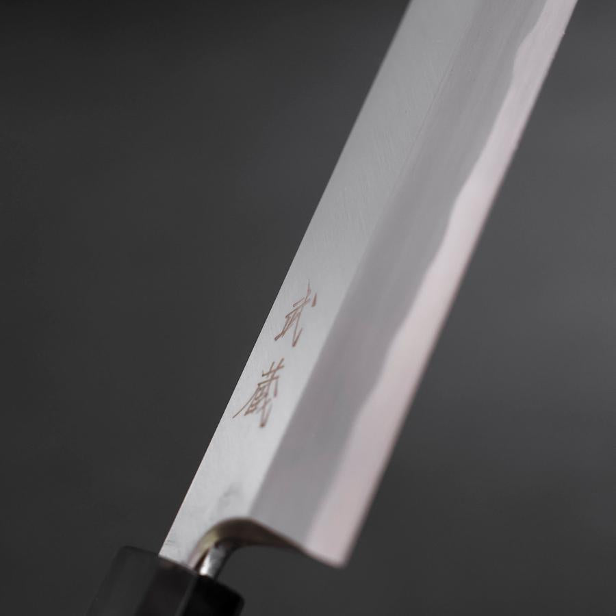 Premium Unagisaki Edo Blue Steel #1 Hon Kasumi Sushi Knife 210mm - Professional Japanese Eel Sushi Knife with Buffalo Teak Handle - Perfect for Sushi Chefs & Japanese Cuisine Preparation