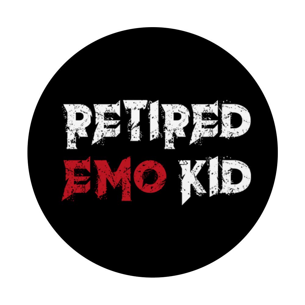 Emo Retired Emo Kid Goth Occult PopSockets Swappable PopGrip | Custom Phone Grip & Stand for iPhone, Samsung | Perfect for Emo Music Fans, Alternative Lifestyle
