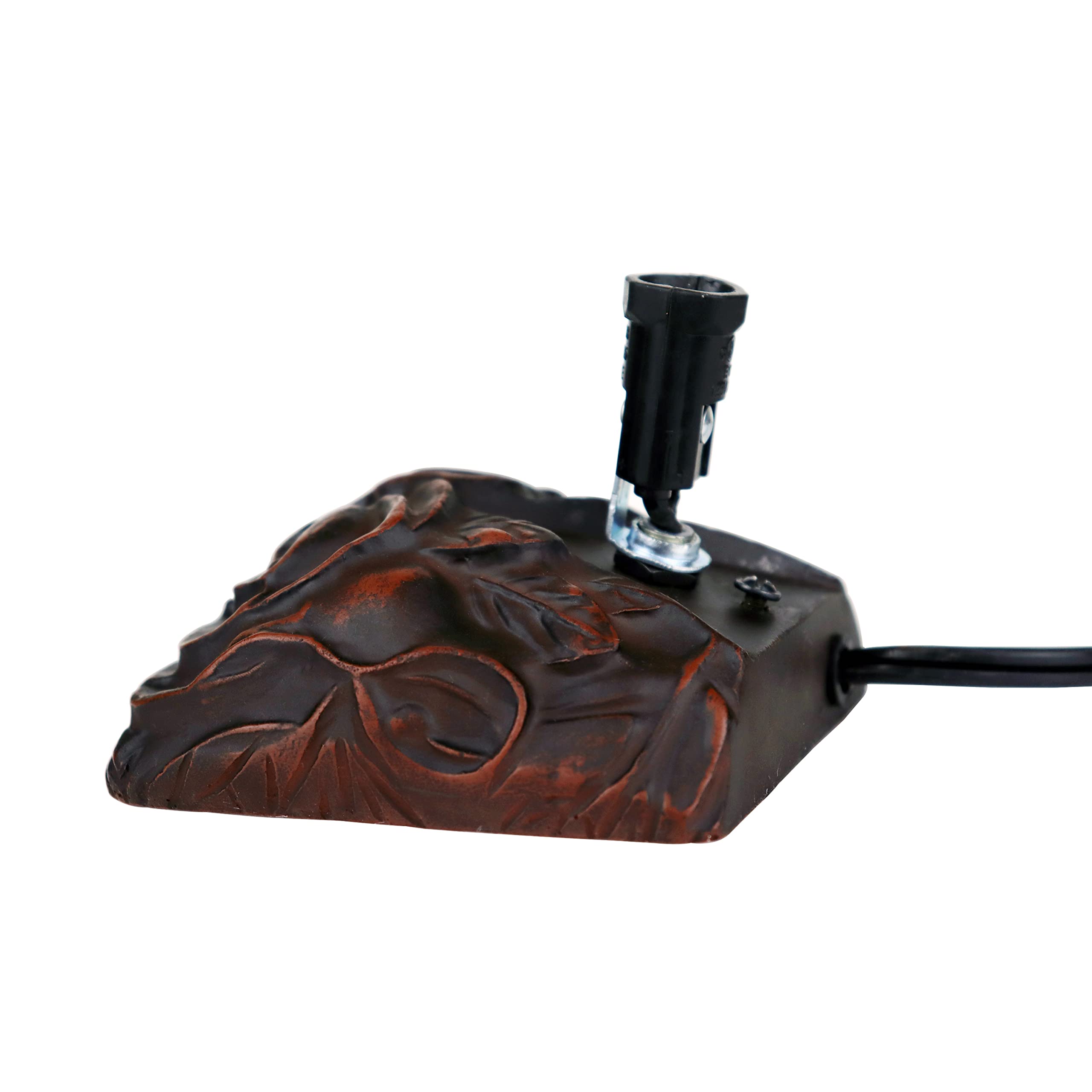 Tiffany-Style 1 Light Butterfly Accent Table Lamp 9