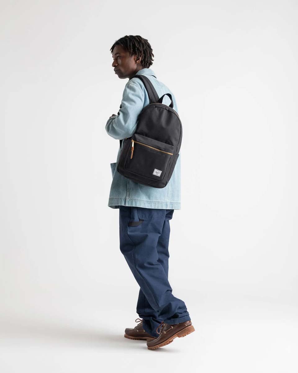 Herschel Settlement Backpack - Stylish & Durable Laptop Backpack for Men & Women, Water-Resistant Travel Backpack with USB Charging Port (Ash Rose) - Perfect for Work, School, College & Outdoor Adventures