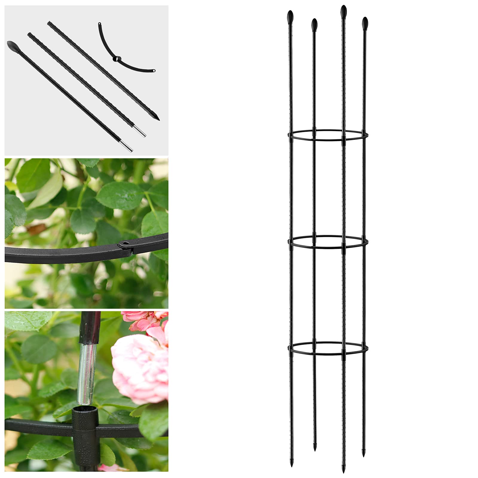 Durable Plastic Garden Trellis for Climbing Plants - Creative Vine Support Frame for Cherry Tomatoes, Home Decor & Outdoor Use - Perfect for Backyard, Patio & Indoor Gardening
