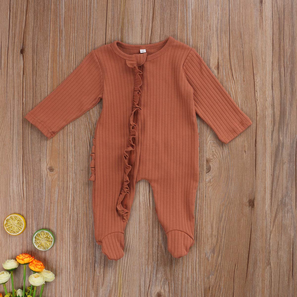 Adorable Newborn Baby Girl & Boy Footie Romper - Soft One-Piece Jumpsuit Sleeper for Infants 0-24 Months | Perfect for Playtime, Naptime & Photo Shoots